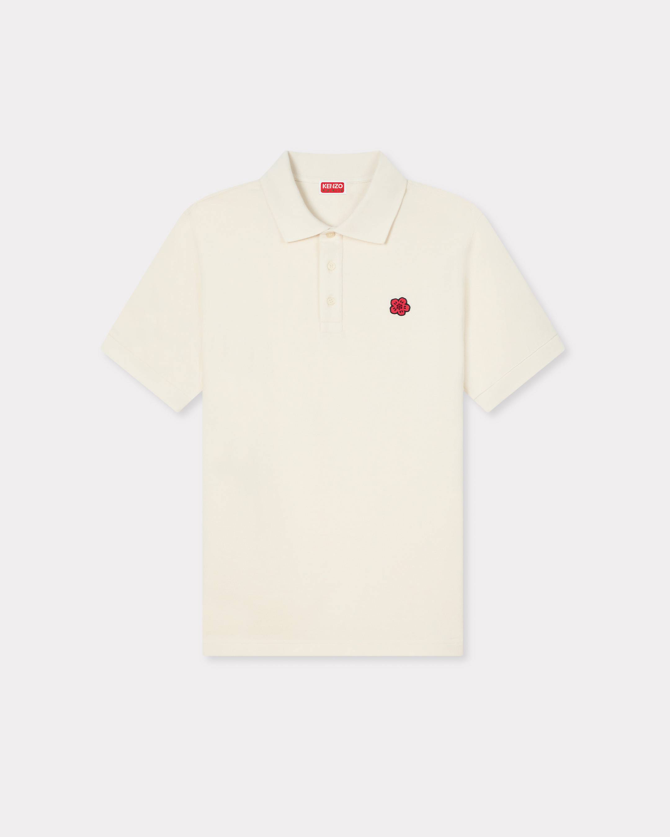 'Boke Flower' slim polo in cotton
