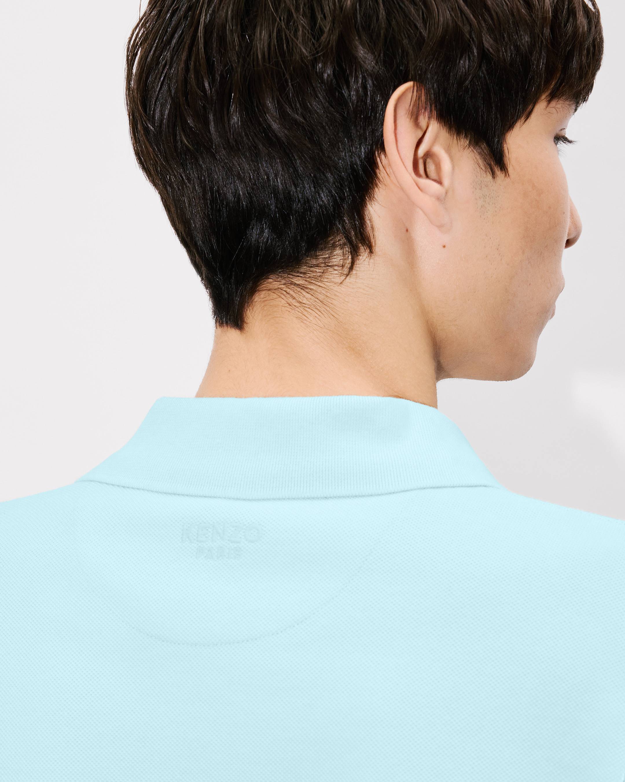 'Boke Flower' slim polo in cotton