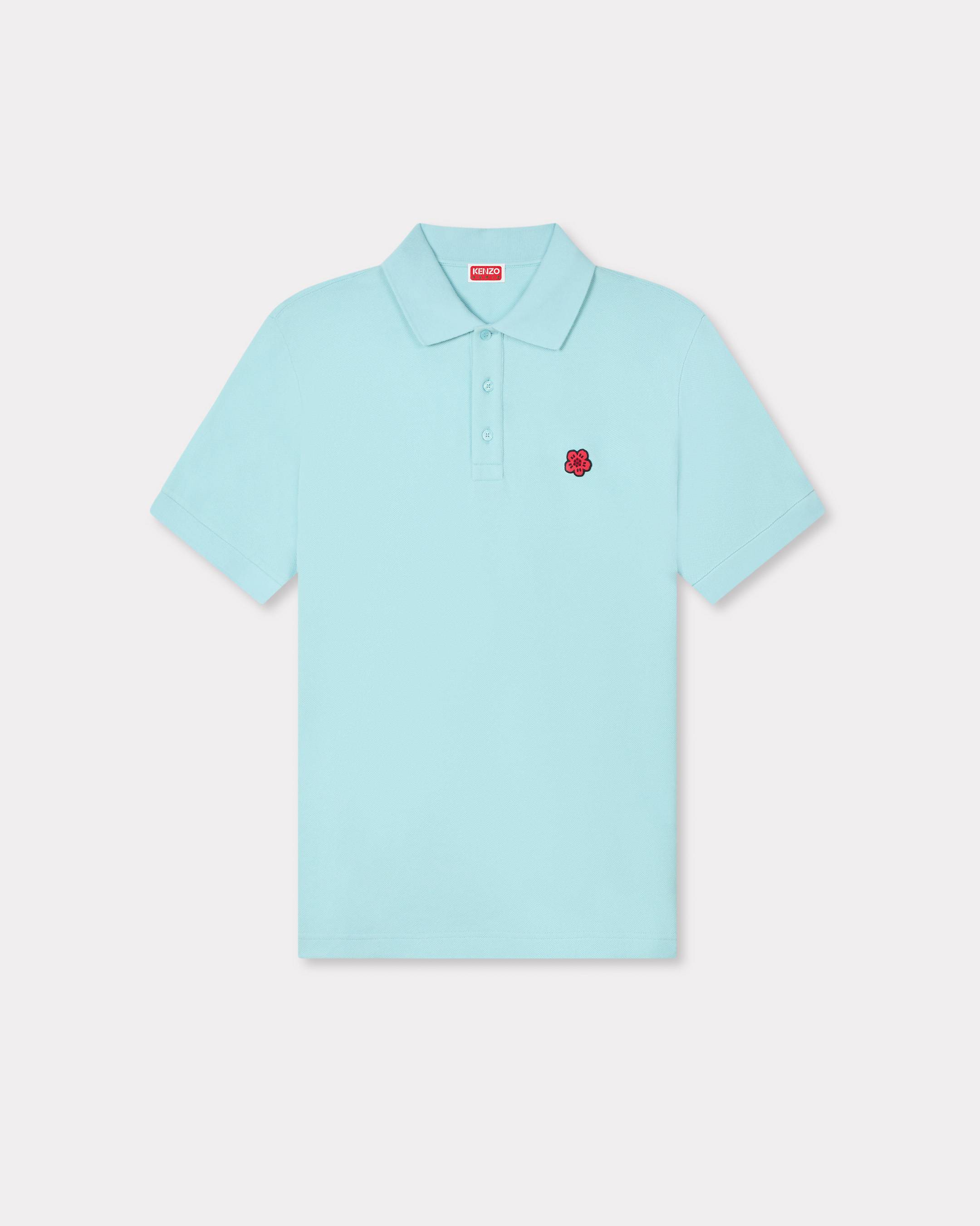 'Boke Flower' slim polo in cotton