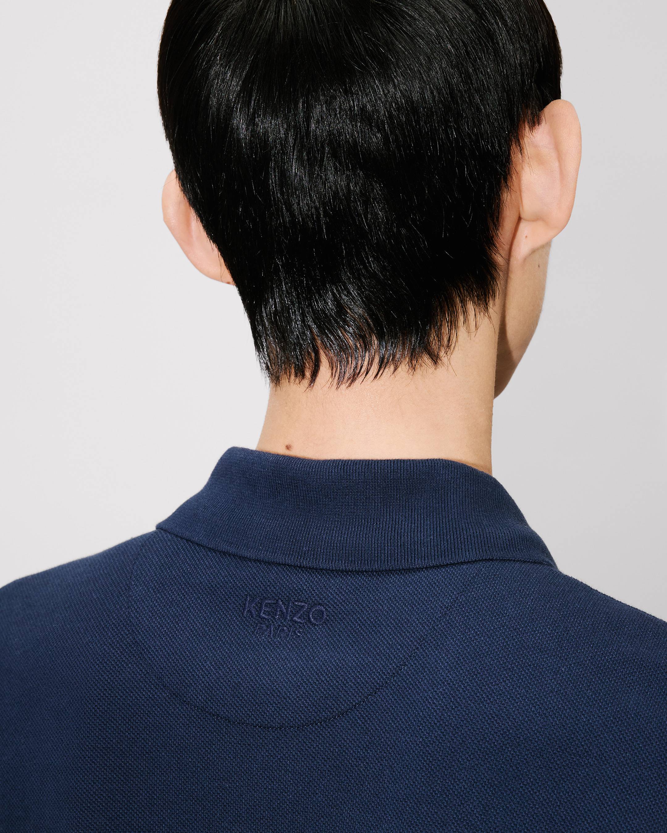 'Boke Flower' slim polo in cotton