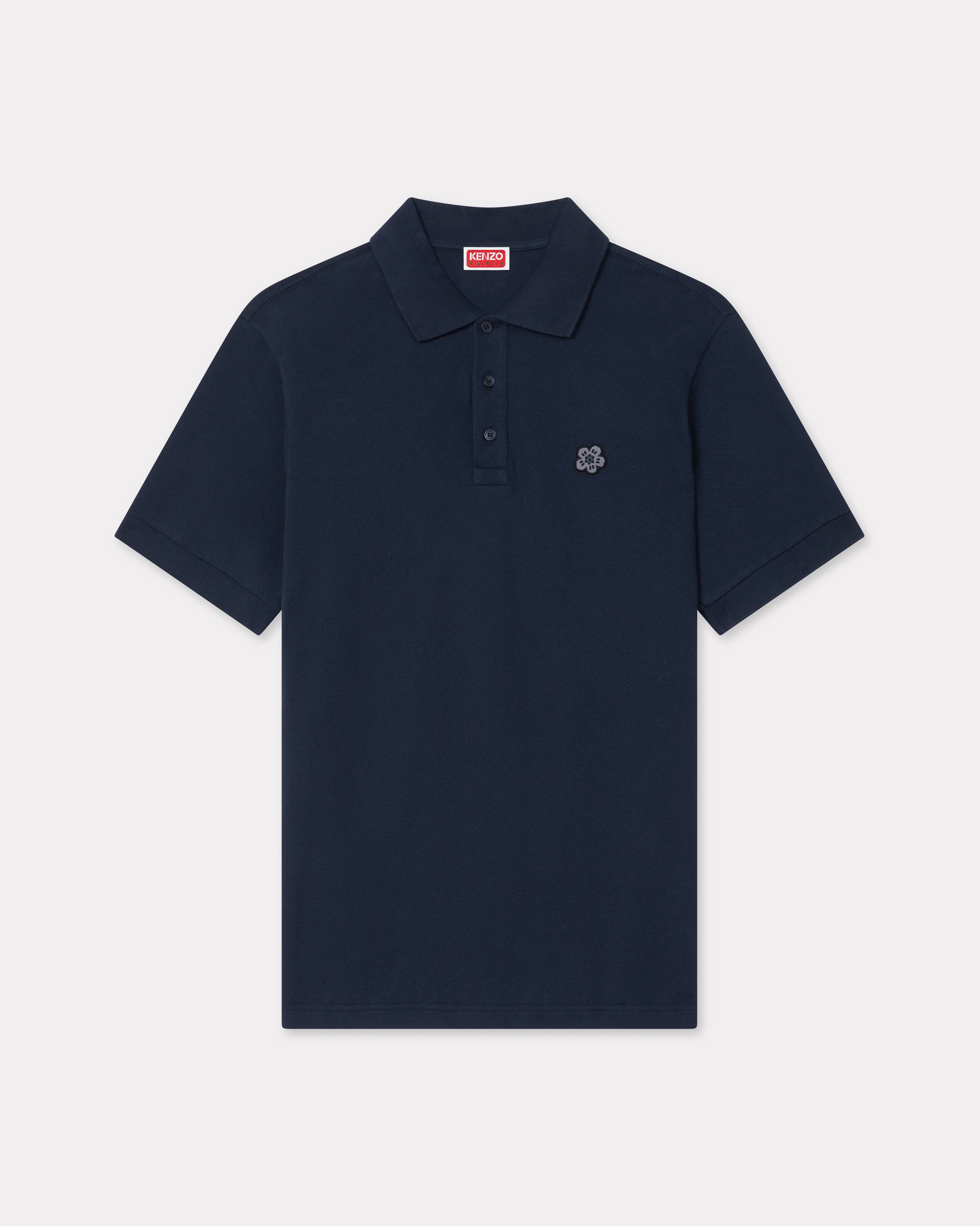 'Boke Flower' slim polo in cotton