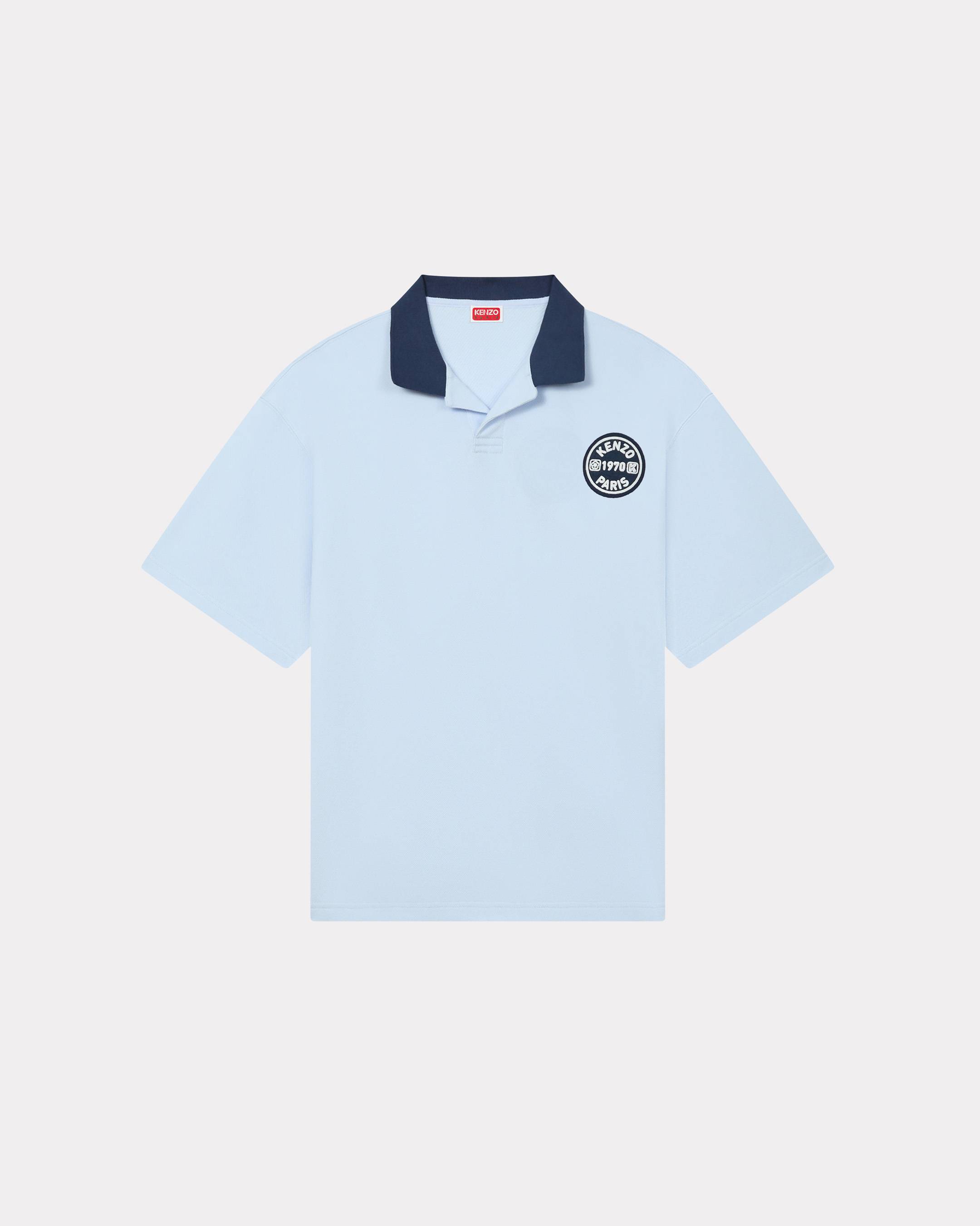 KENZO ' City' Relax Polo , Man, Light Blue, Size S, Cotton