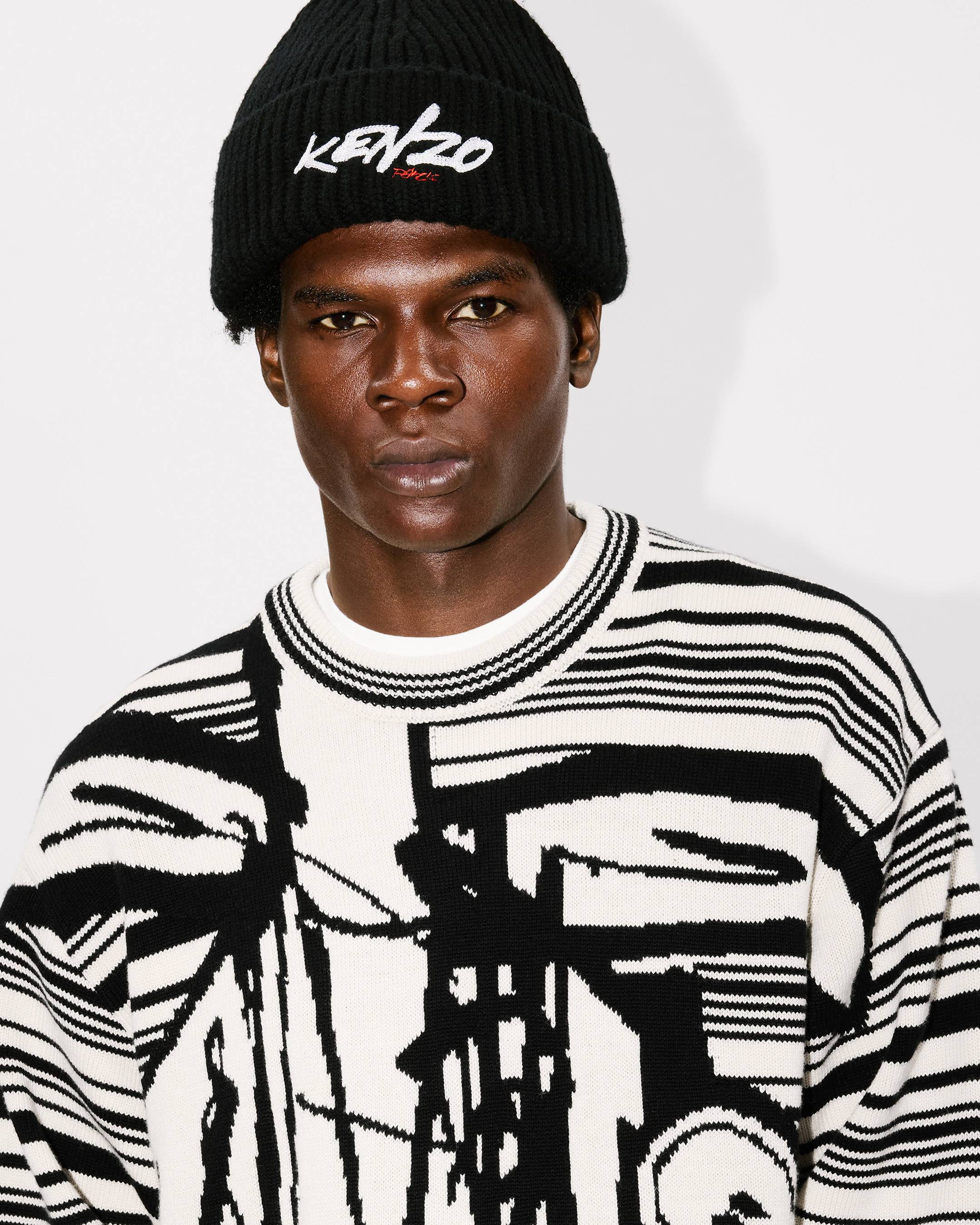 'Kenzo x Futura 2000' jumper in wool and cotton