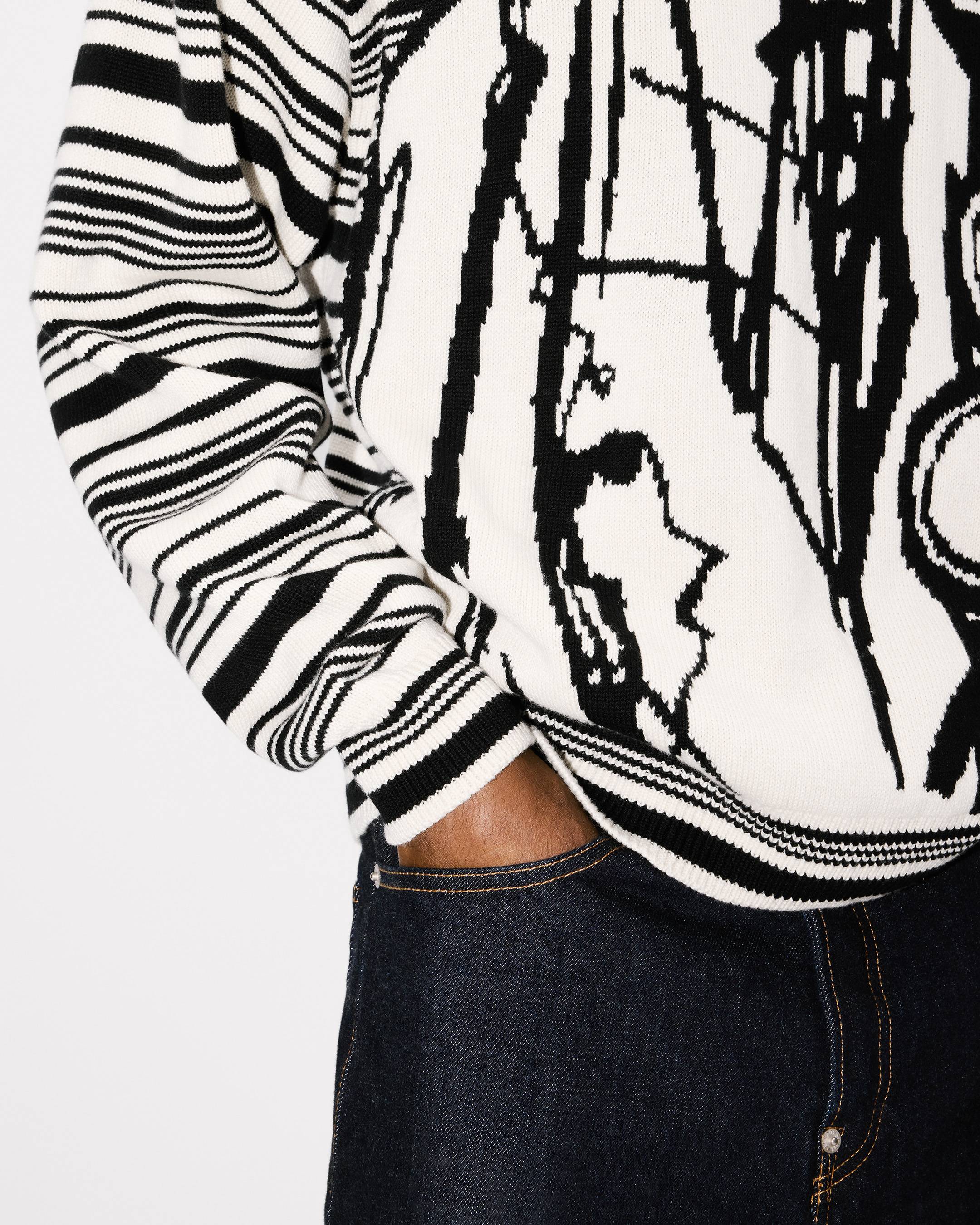 'Kenzo x Futura 2000' jumper in wool and cotton