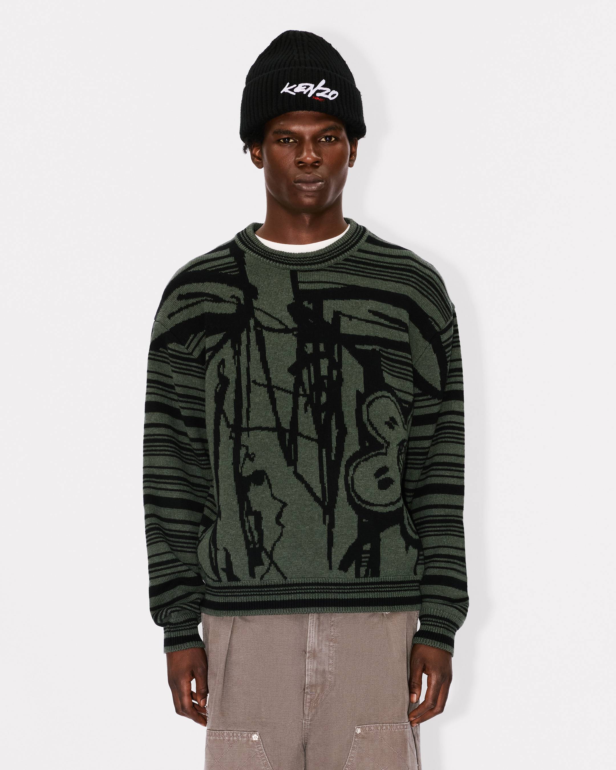 'Kenzo x Futura 2000' jumper in wool and cotton