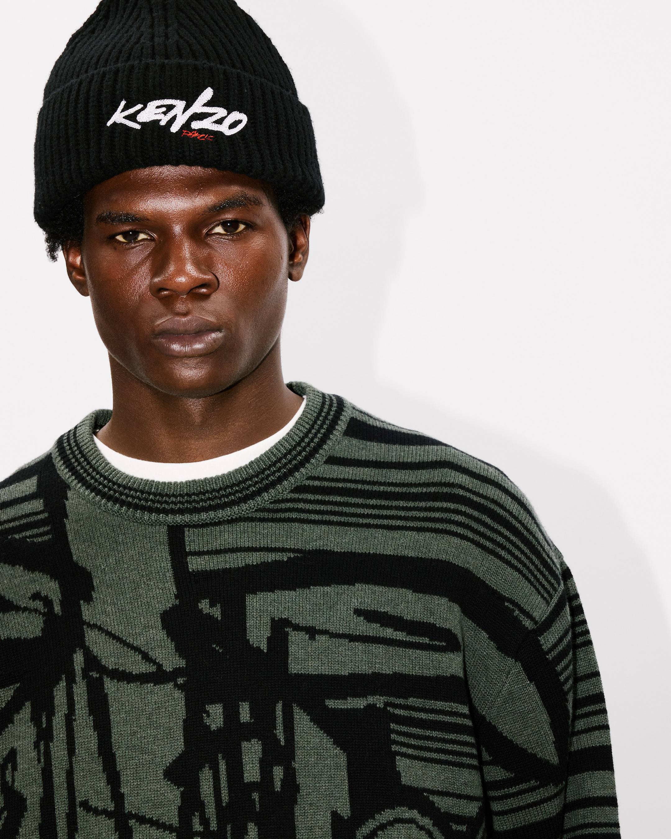 'Kenzo x Futura 2000' jumper in wool and cotton