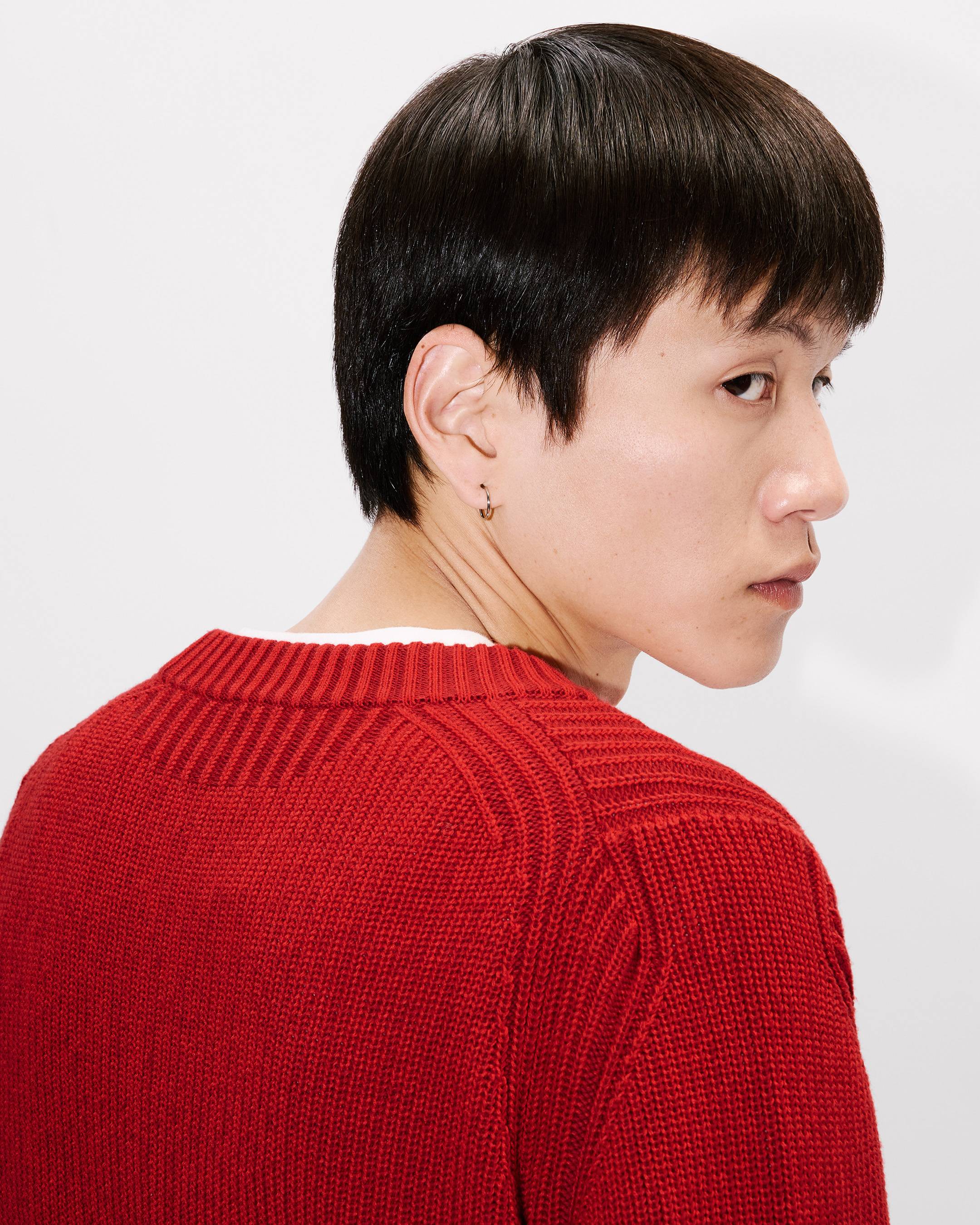 'Boke Flower 2.0' embroidered jumper in cotton wool