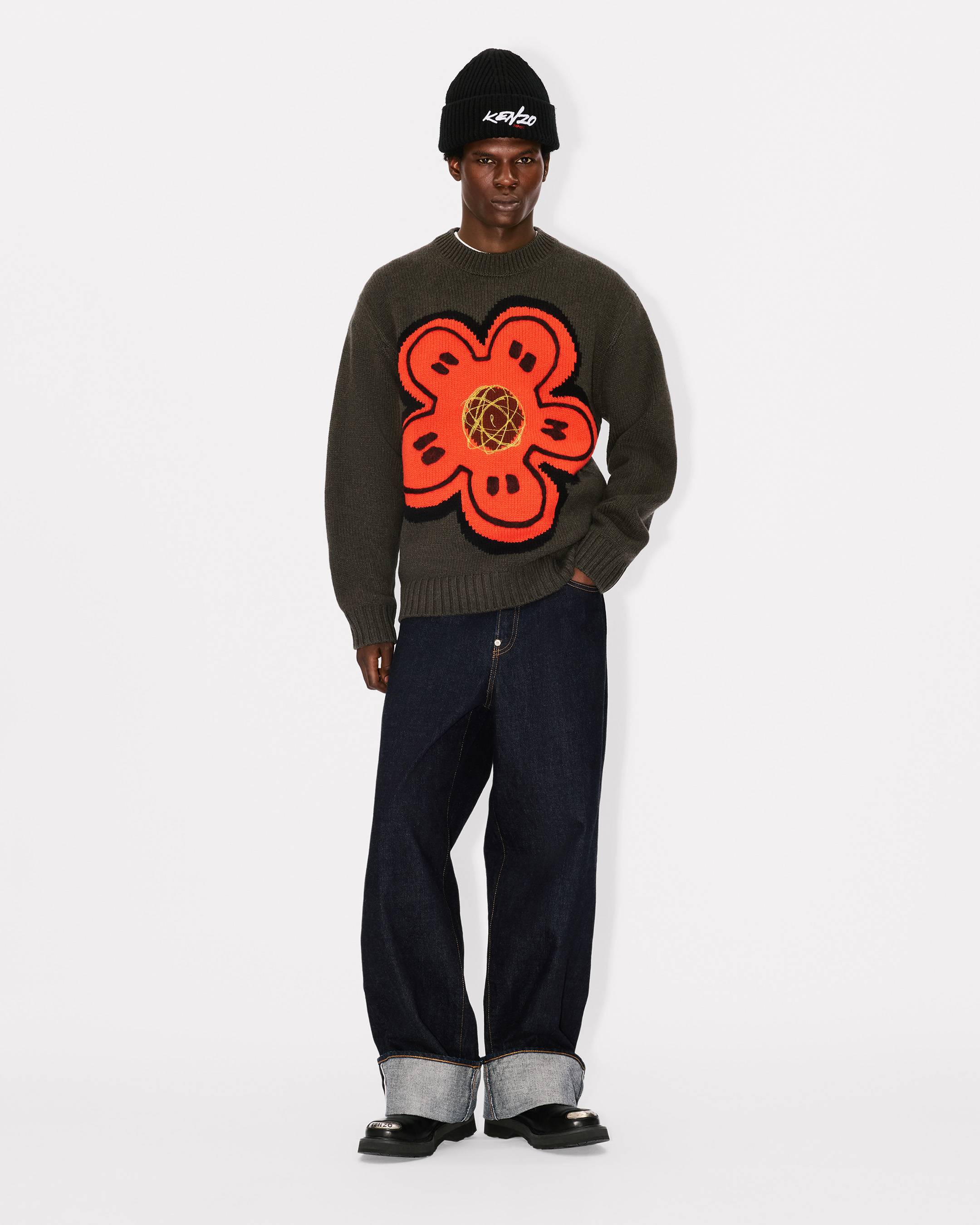'Kenzo x Futura 2000' embroidered knitted jumper in wool