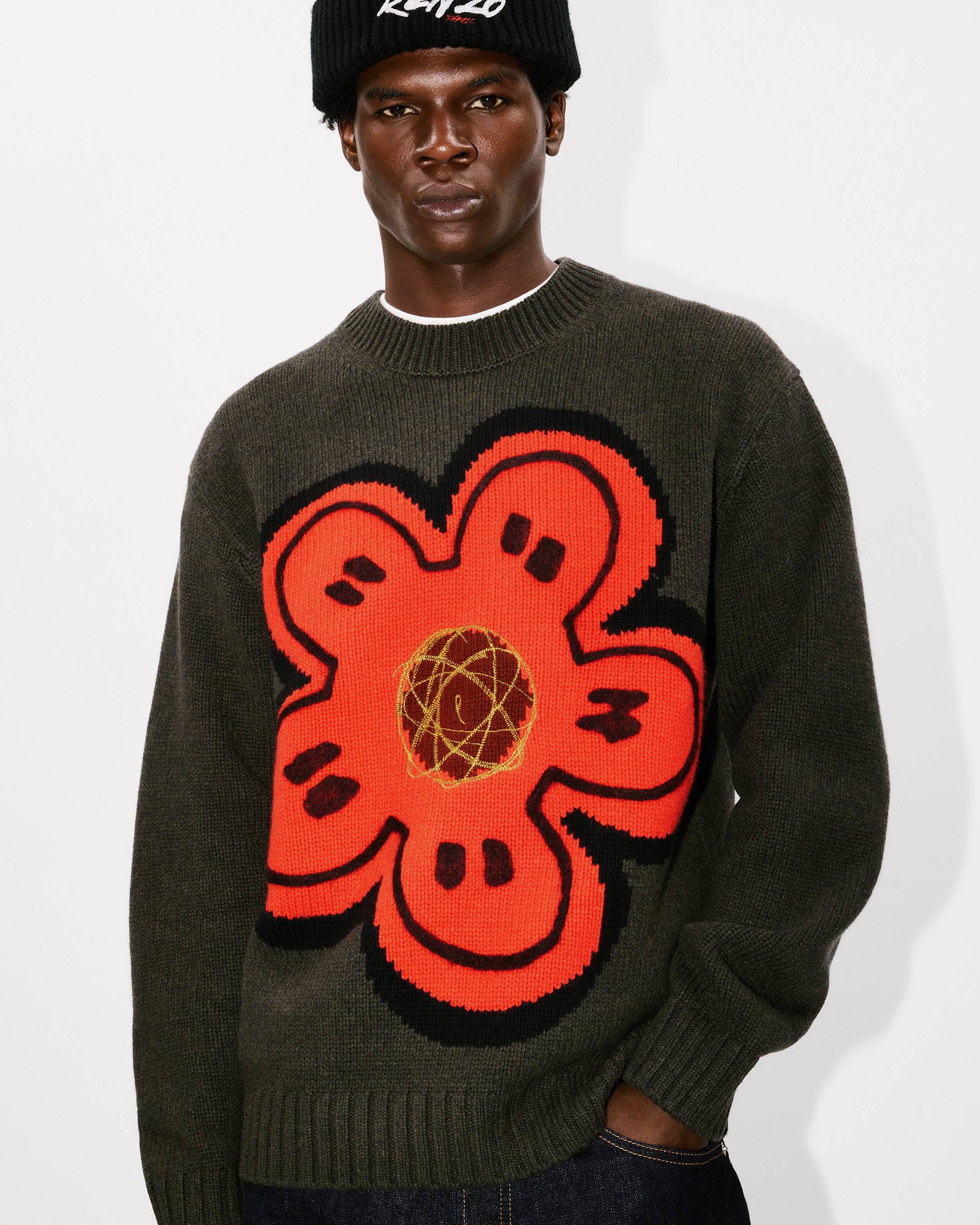 'Kenzo x Futura 2000' embroidered knitted jumper in wool