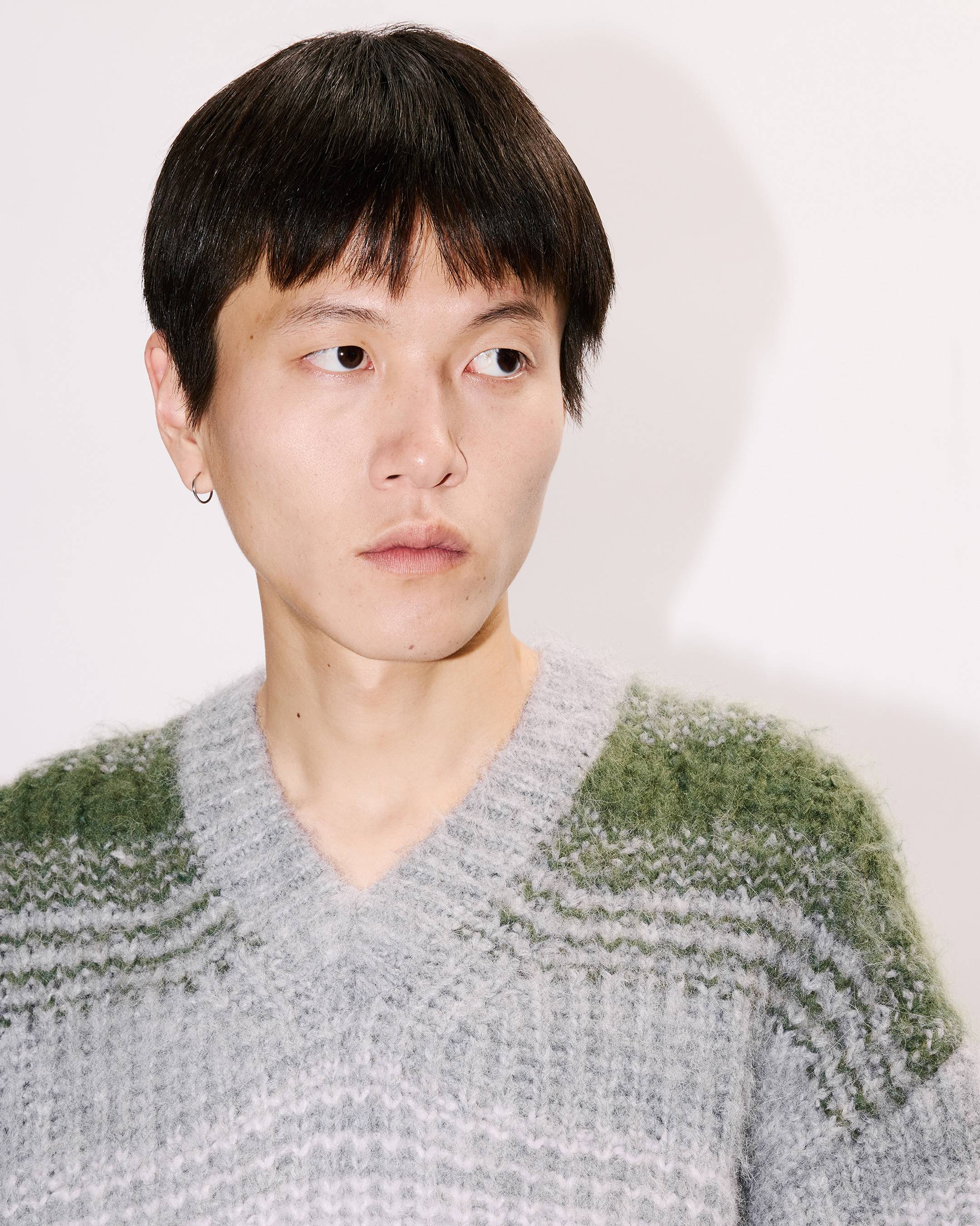 'KENZO Speed Stripe' jumper in mixed alpaca wool