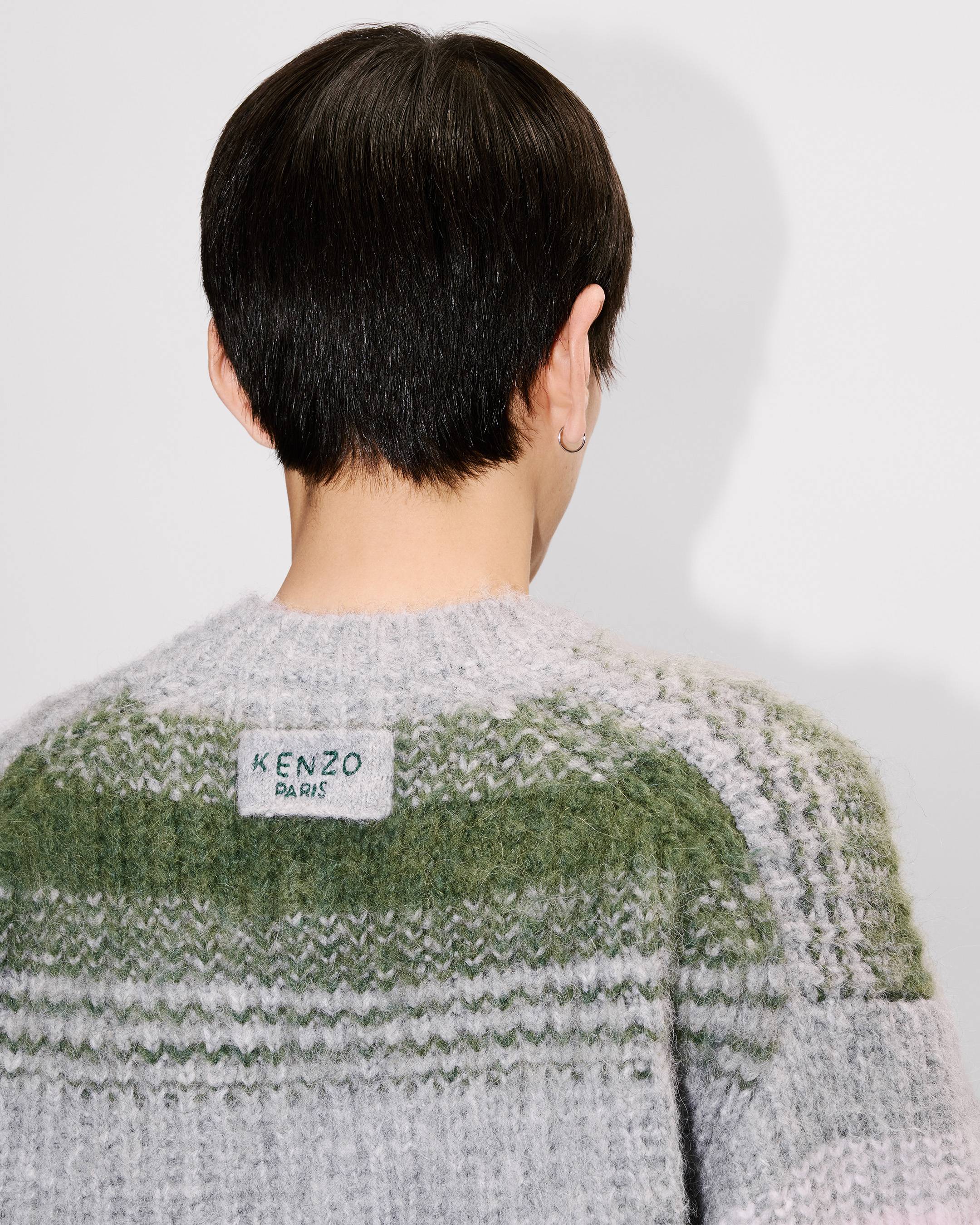 'KENZO Speed Stripe' jumper in mixed alpaca wool