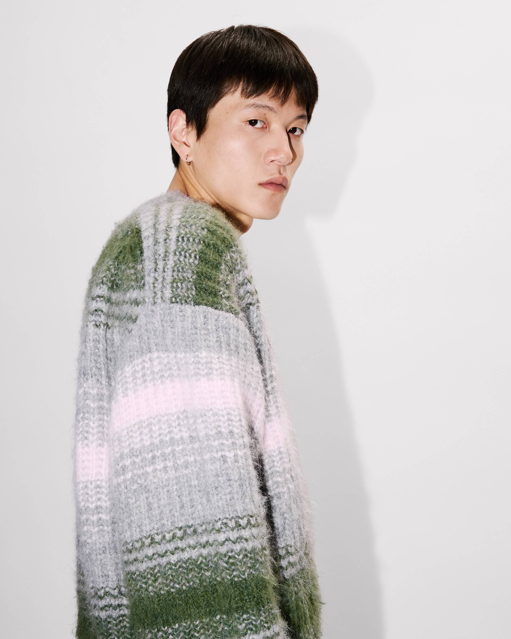 'KENZO Speed Stripe' jumper in mixed alpaca wool