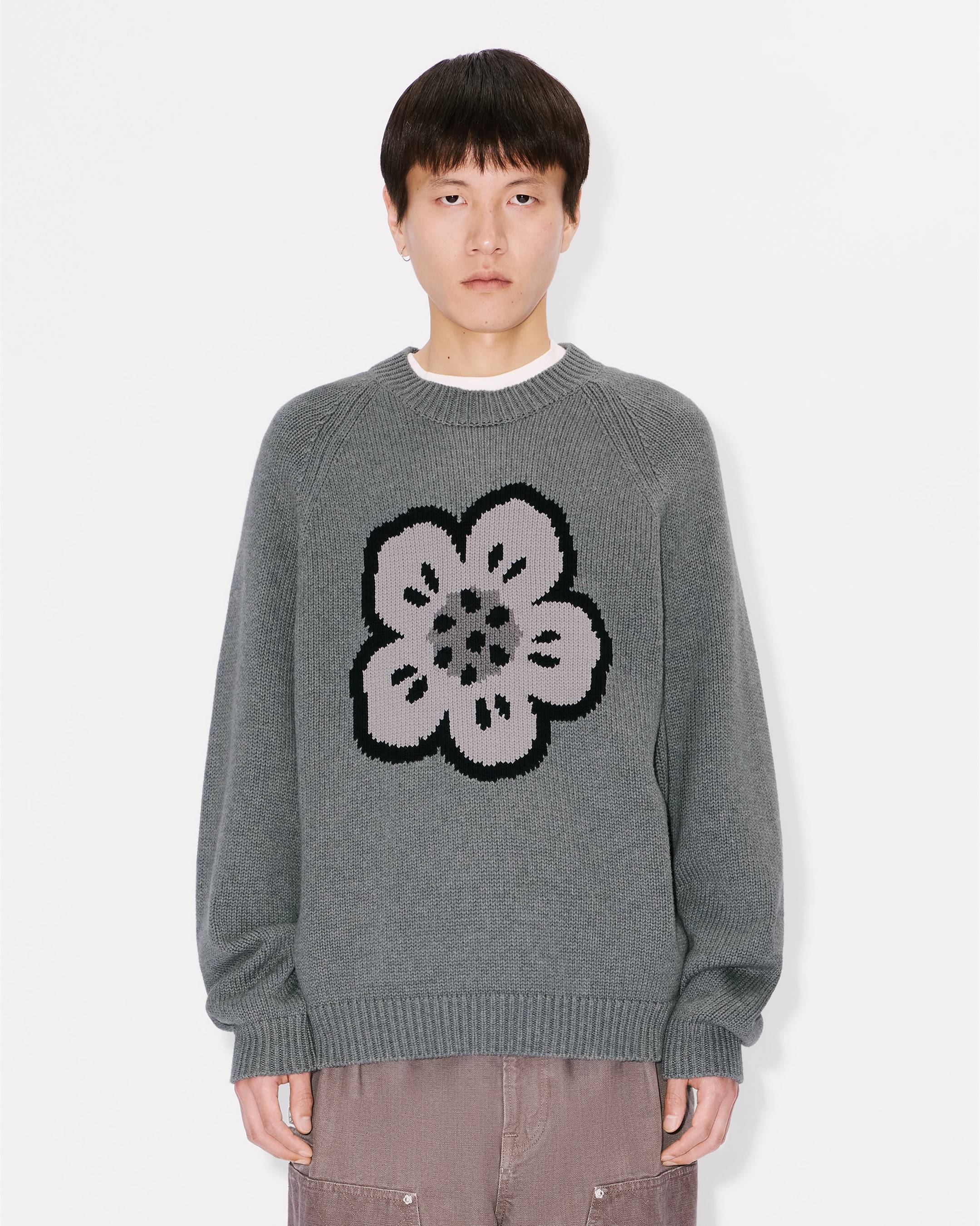 'Boke Flower' jumper in cotton wool