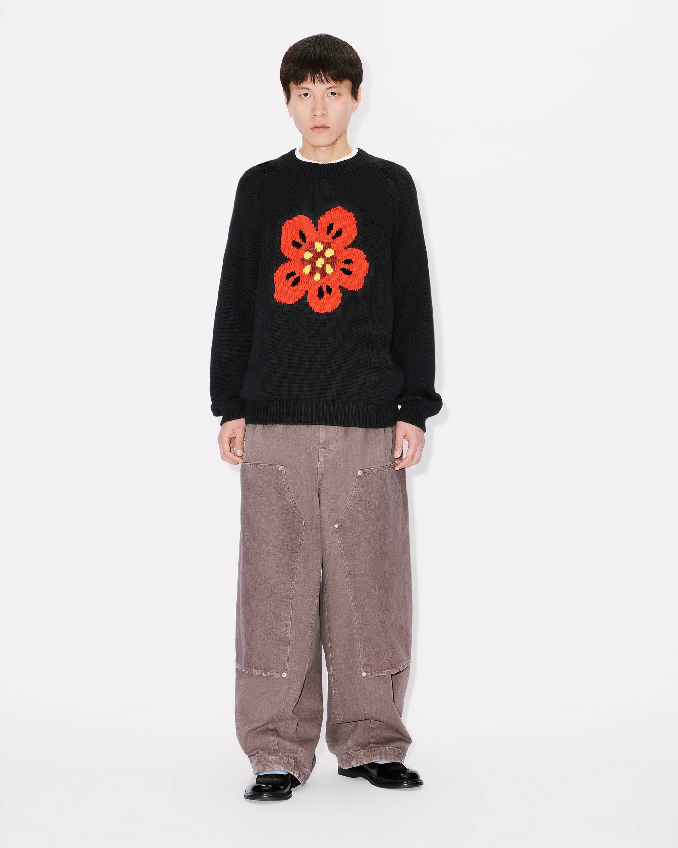'Boke Flower' jumper in cotton wool
