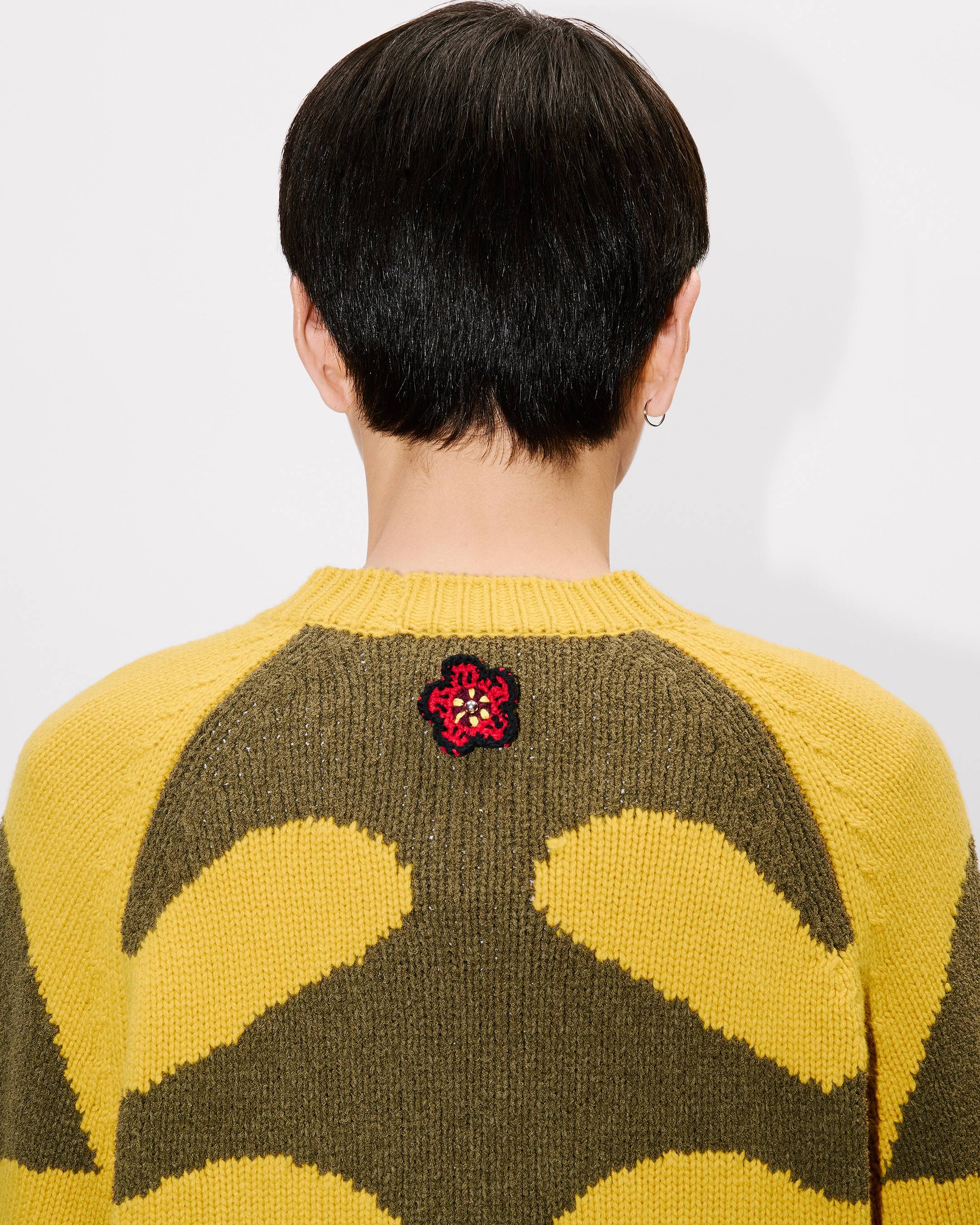 'KENZO Pachinko' embroidered jumper in wool cotton