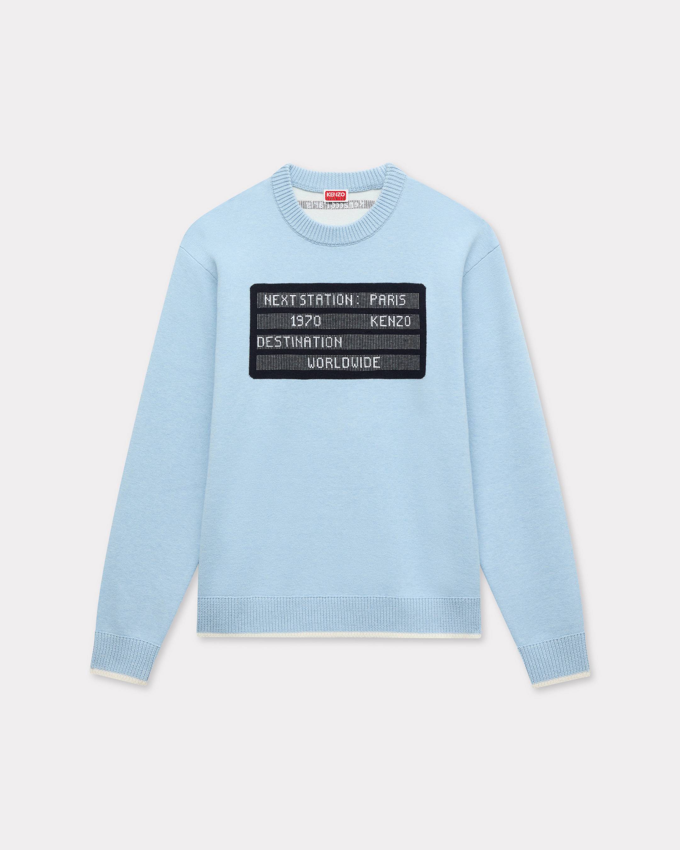 'KENZO City' embroidered jumper in cotton wool