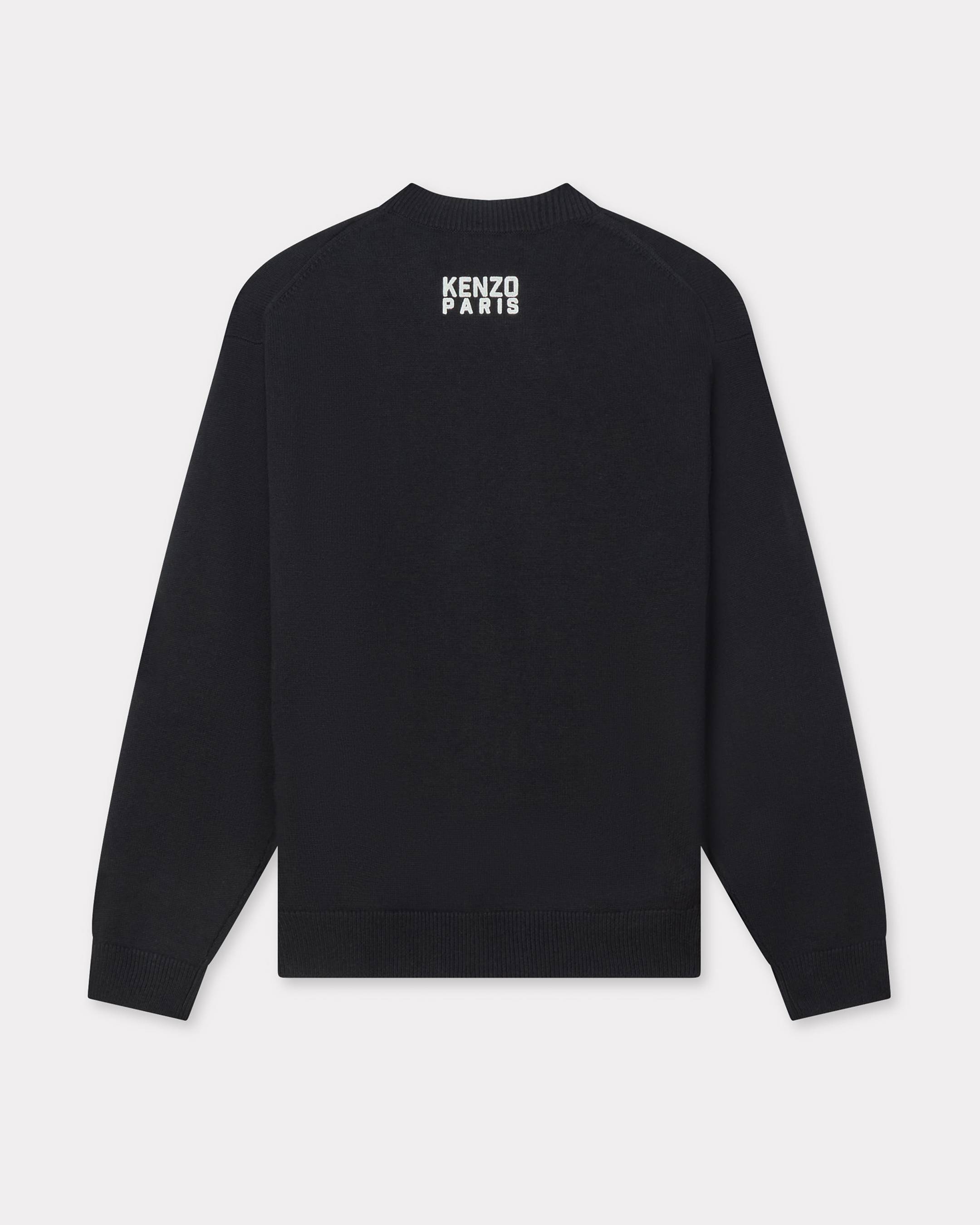 'KENZO Happy Tiger' embroidered jumper in cotton and Merino wool