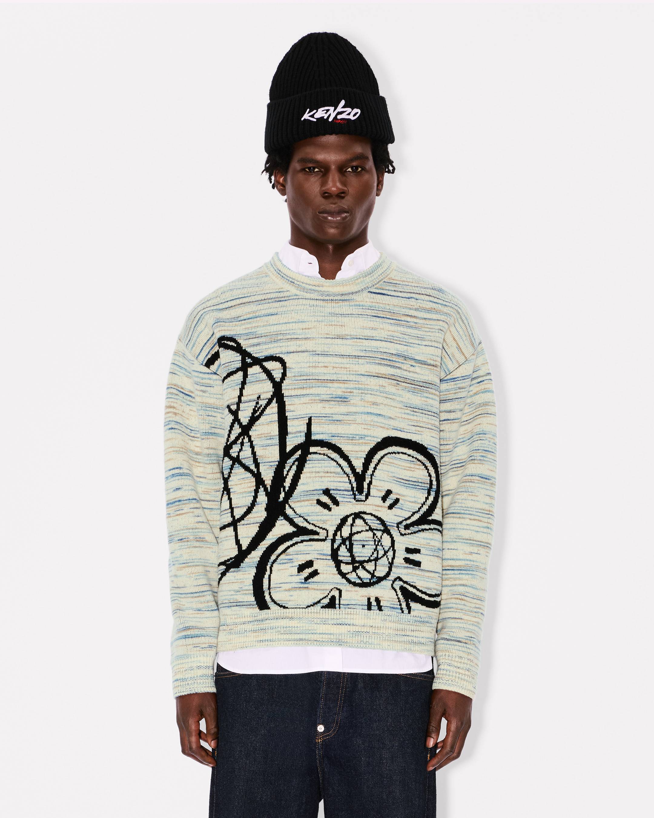 Kenzo x Futura 2000' reversible jumper in wool | Men's | KENZO
