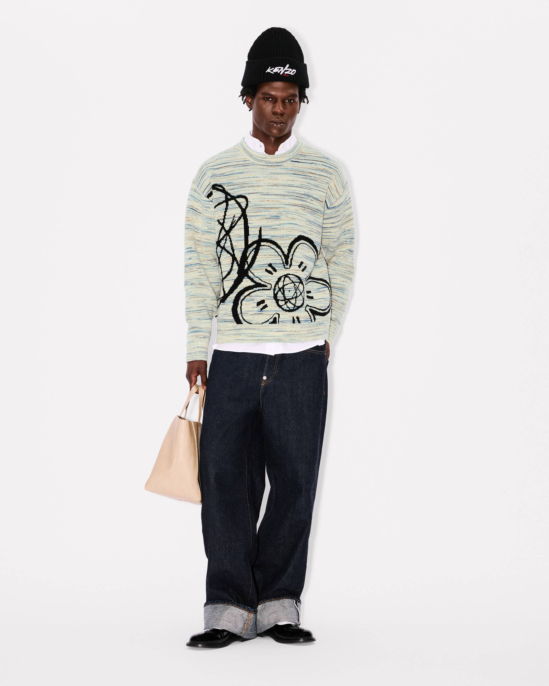 'Kenzo x Futura 2000' reversible jumper in wool