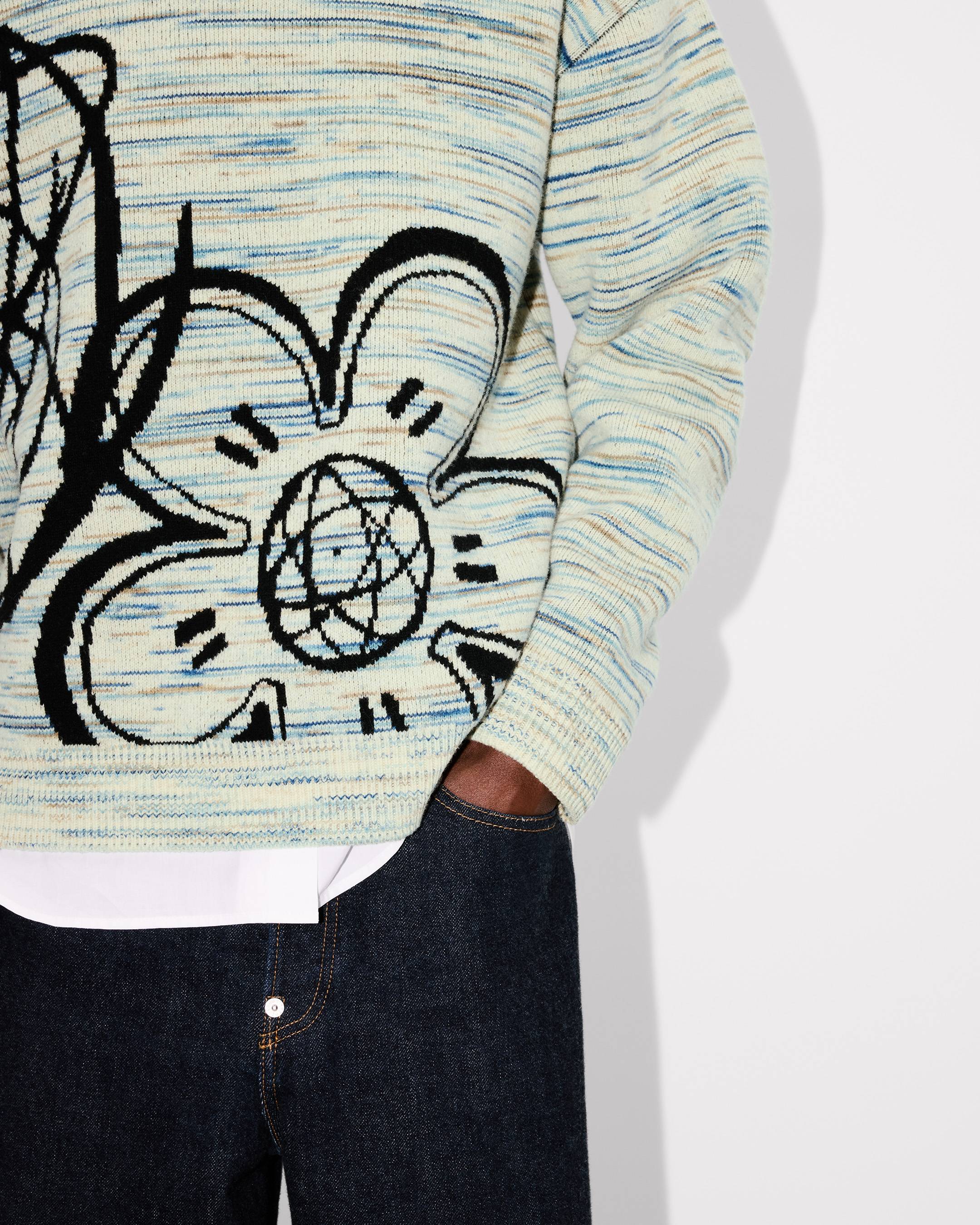 'Kenzo x Futura 2000' reversible jumper in wool