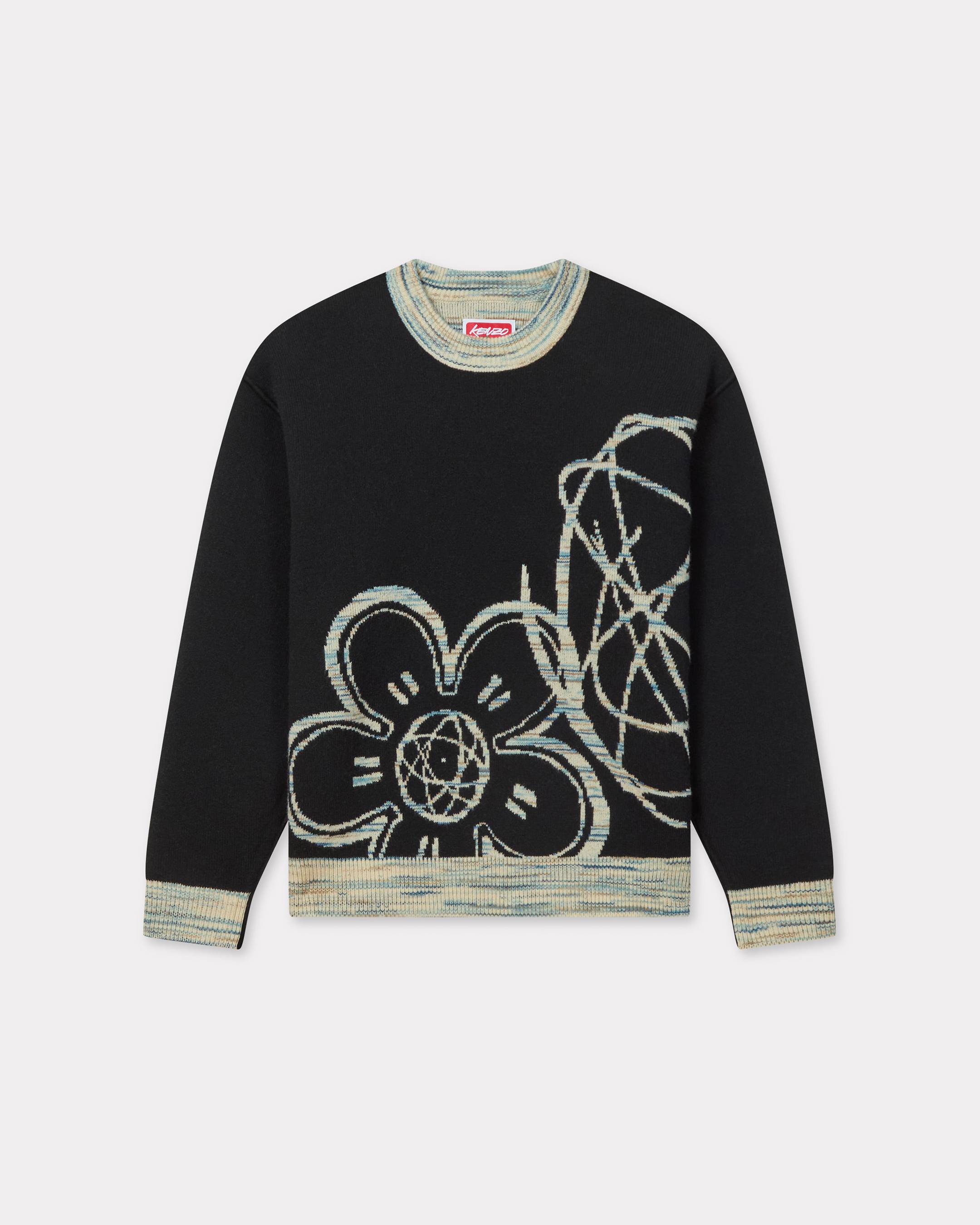 KENZO 'Kenzo x Futura 2000' Reversible Jumper In Wool Off White Mens - Size S