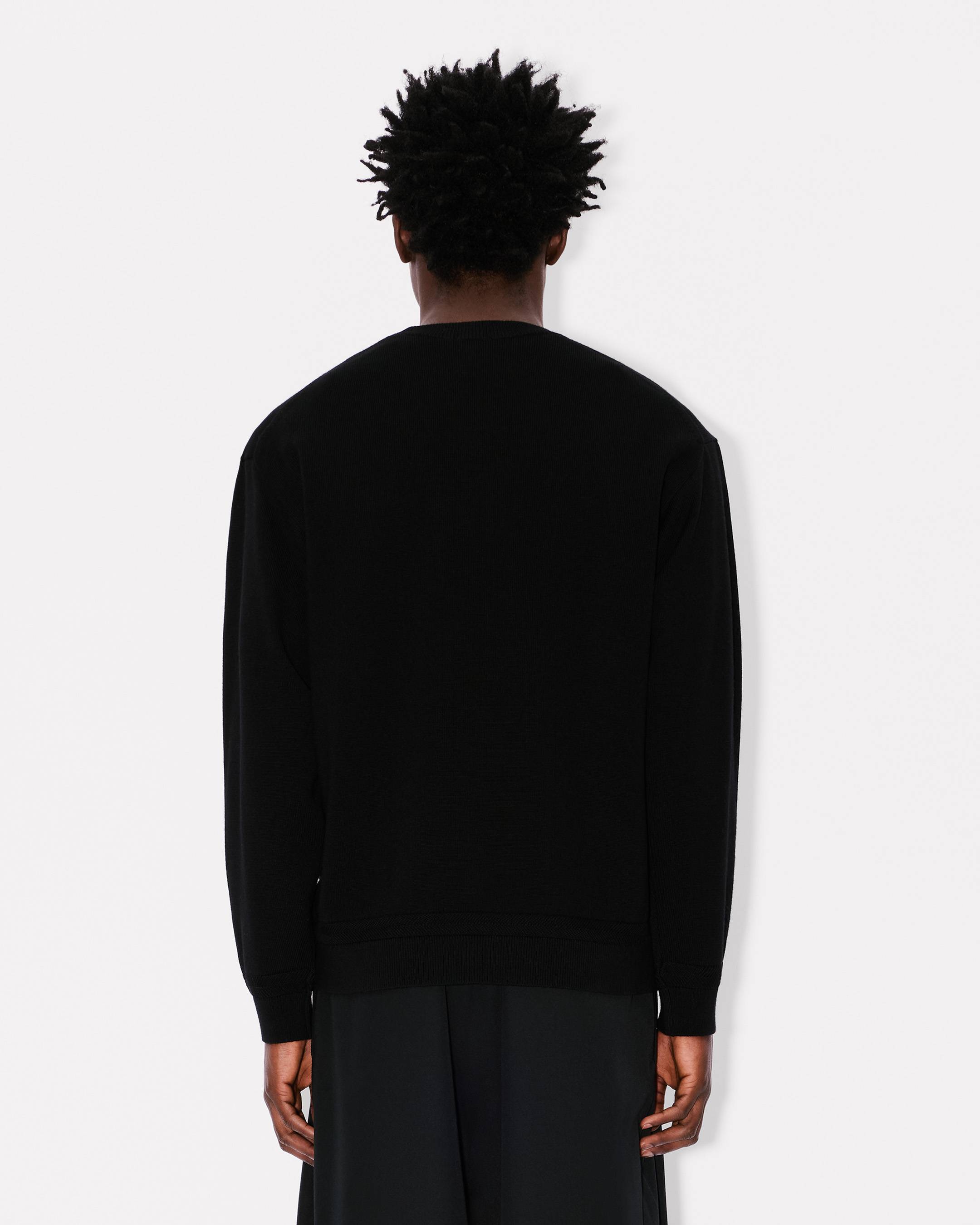 'Boke Flower' embroidered jumper in Merino wool