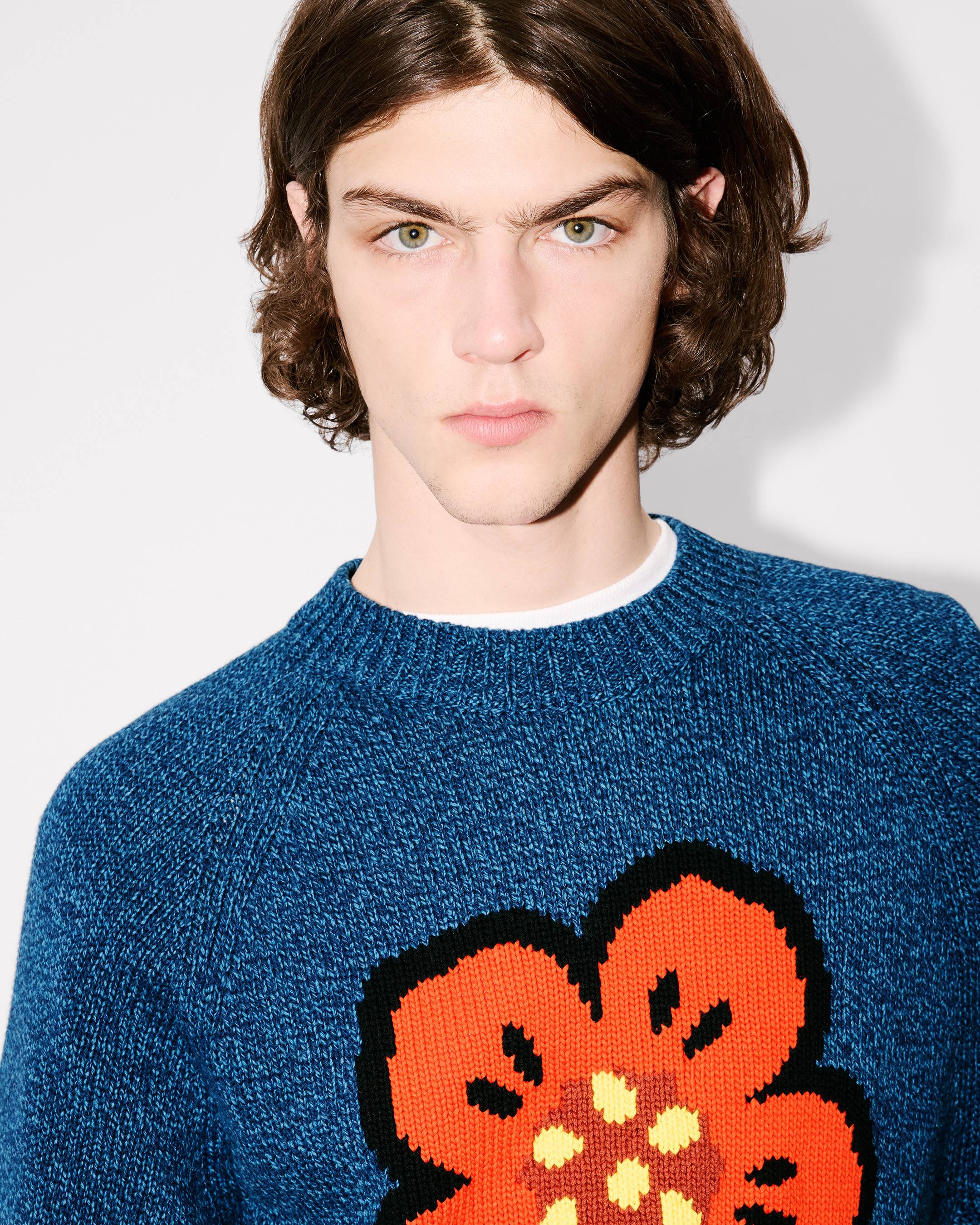 'Boke Flower' jumper in cotton wool