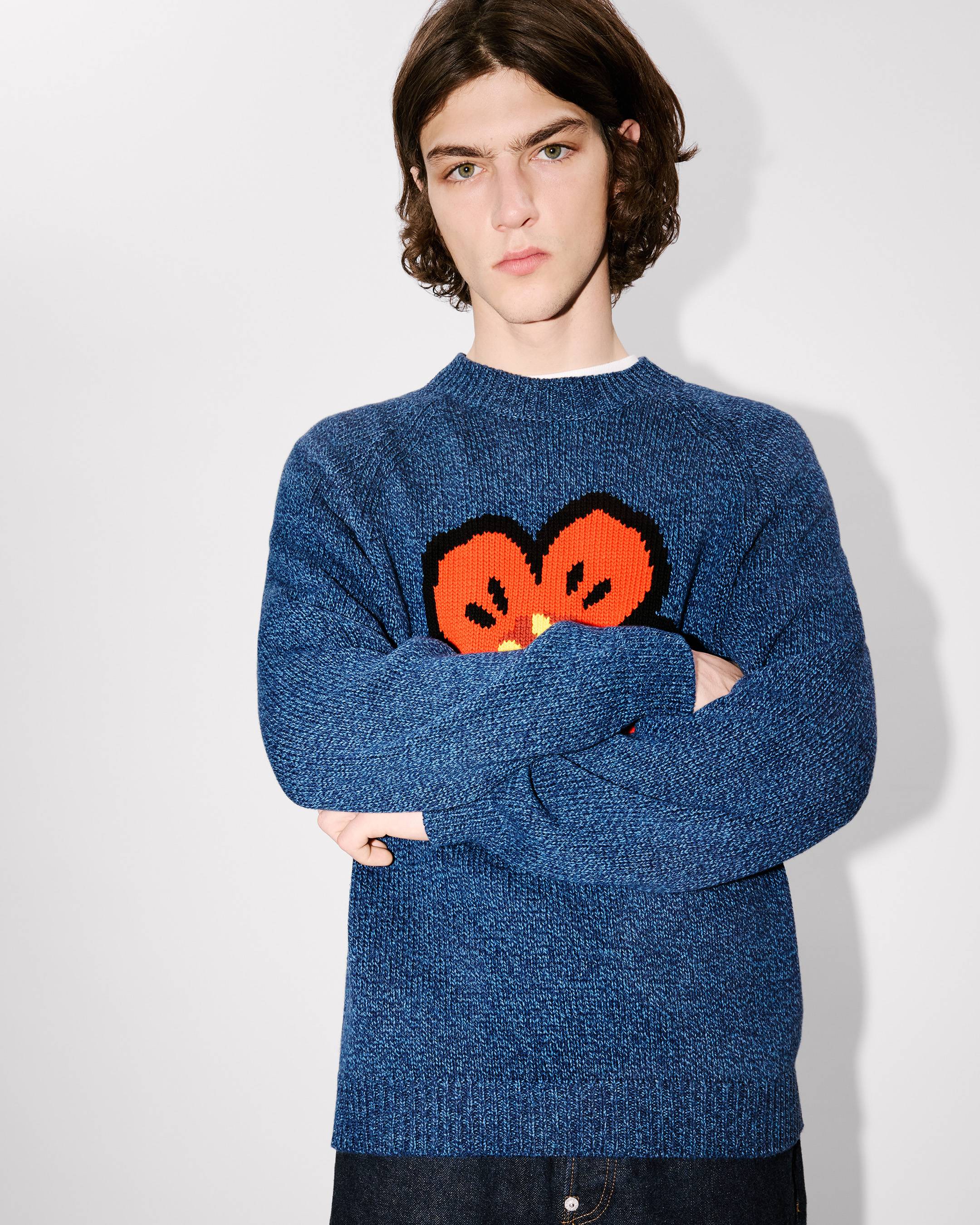 'Boke Flower' jumper in cotton wool