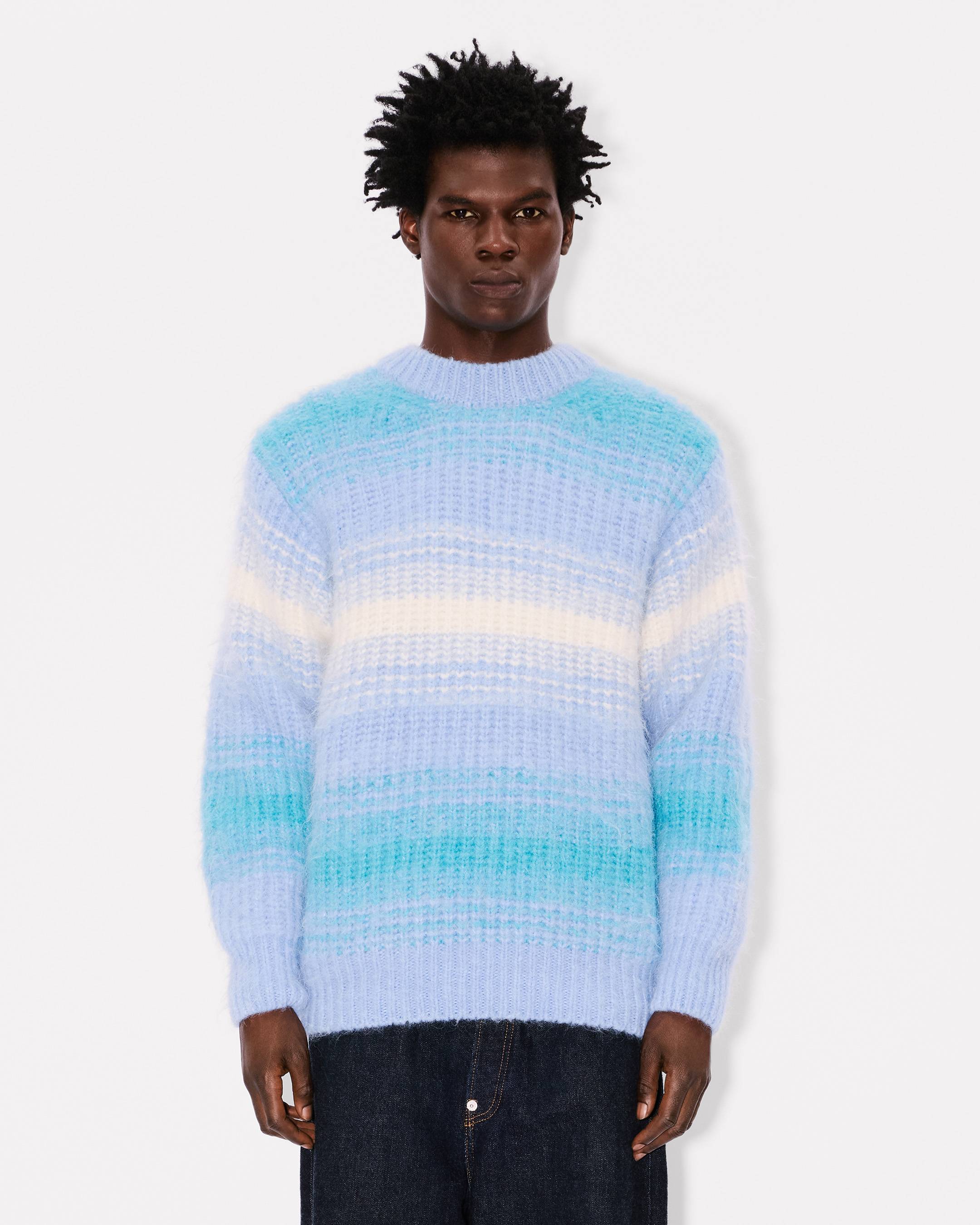 'KENZO Speed Stripe' jumper in mixed alpaca wool