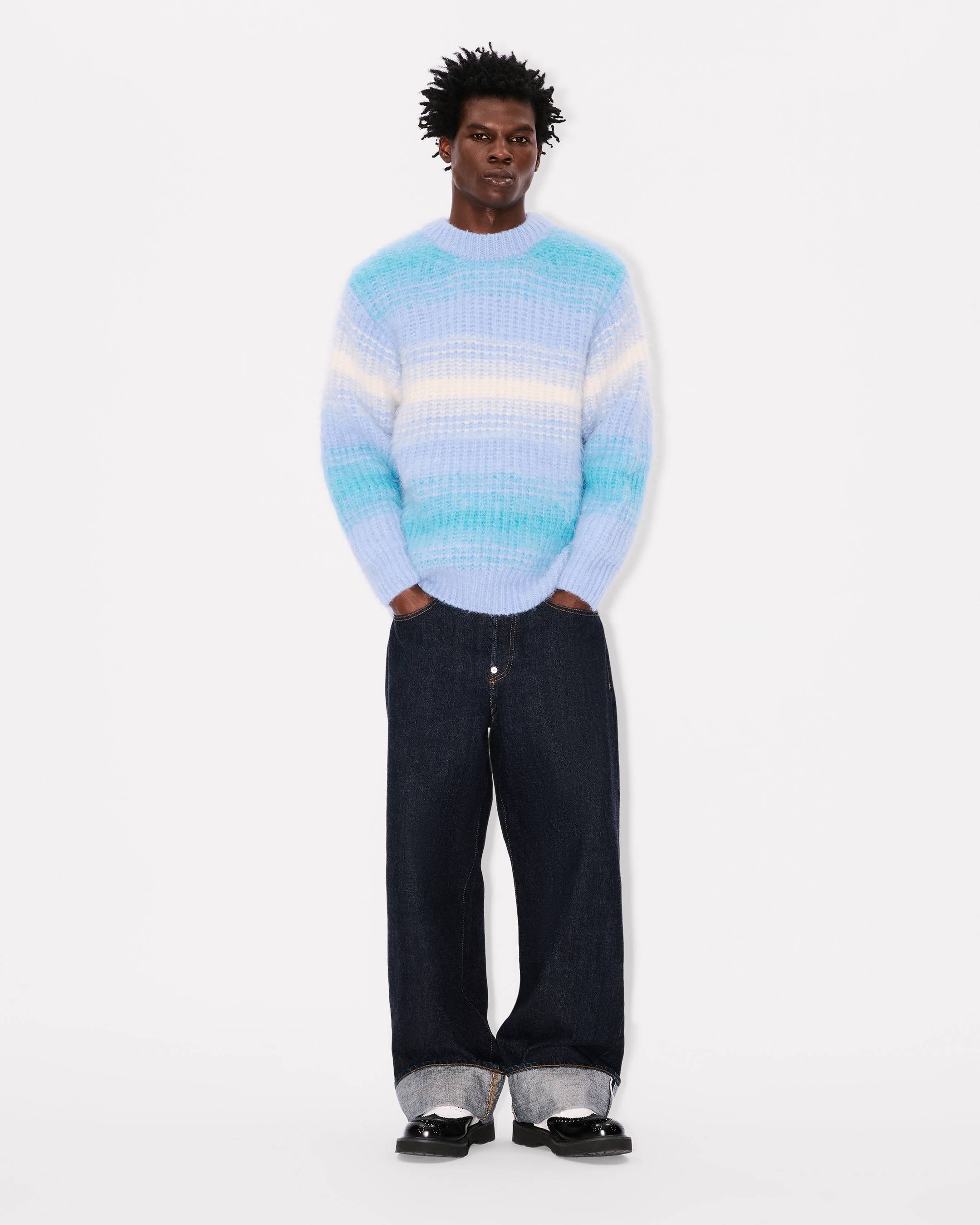 'KENZO Speed Stripe' jumper in mixed alpaca wool