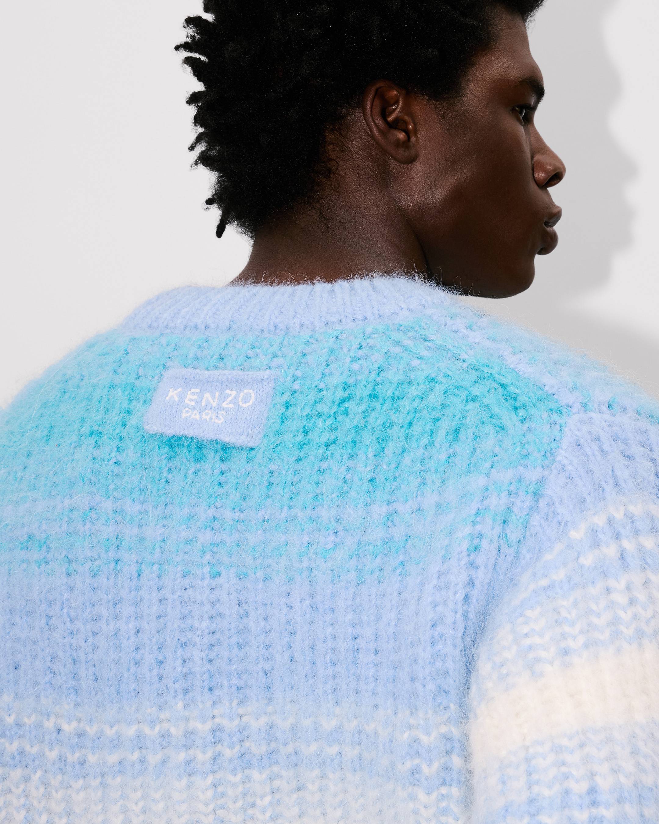 'KENZO Speed Stripe' jumper in mixed alpaca wool
