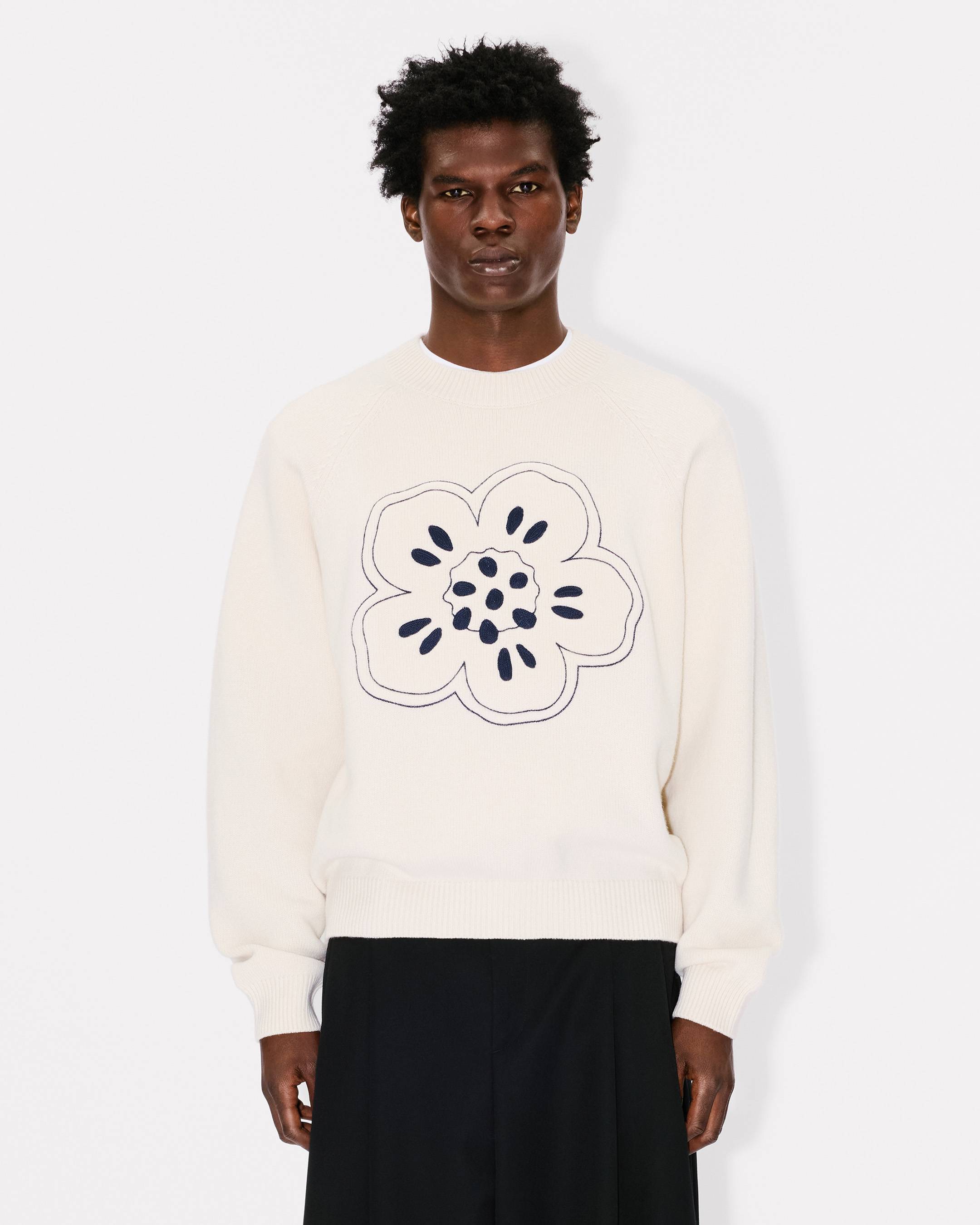 Boke Flower' embroidered jumper wool