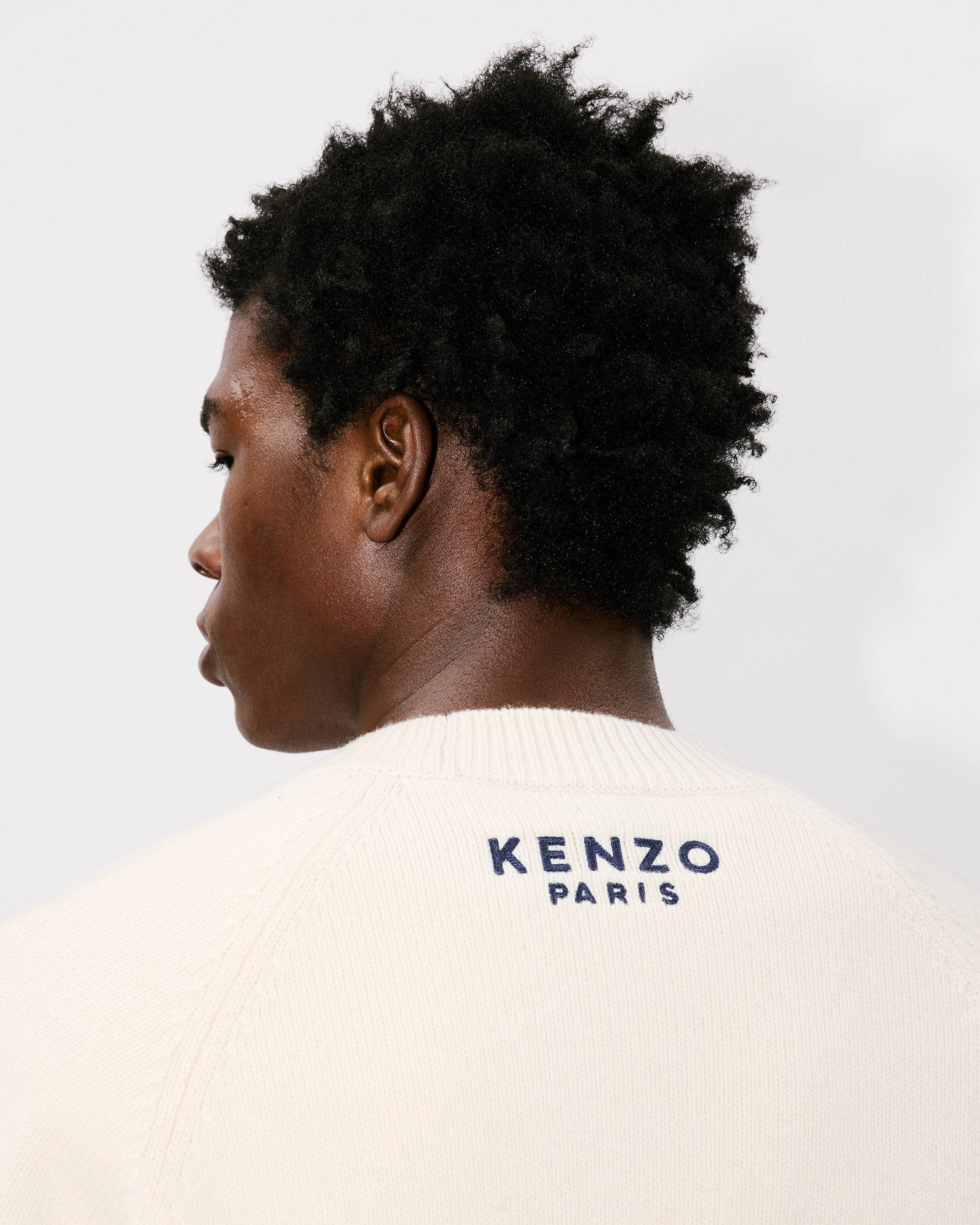 'Boke Flower' embroidered jumper in wool