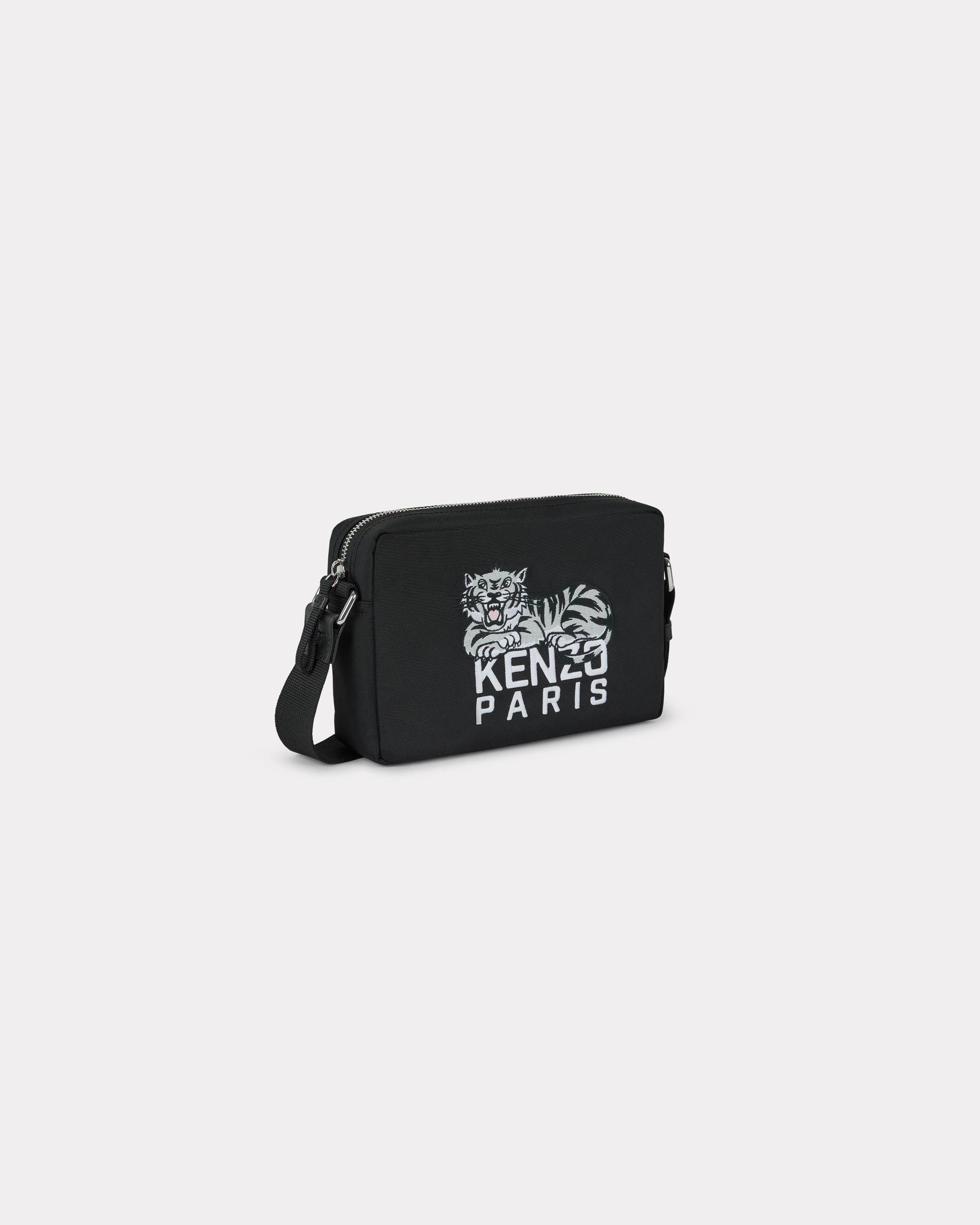 KENZO ' Happy Tiger' Crossbody Bag, Man, Black, Size One, Polyester