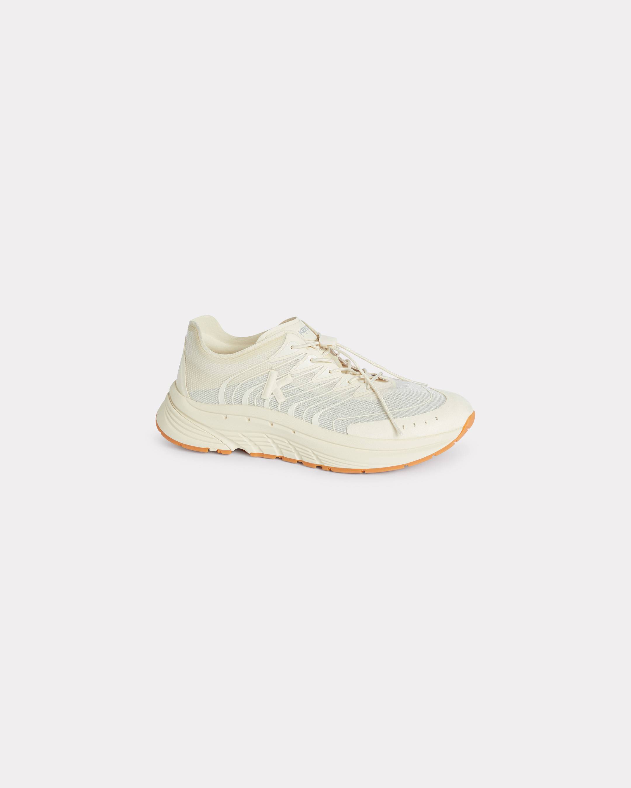 KENZO 'Kenzo-pace 2.0' Trainers In Micro Suede, Cream, - Mens, 41