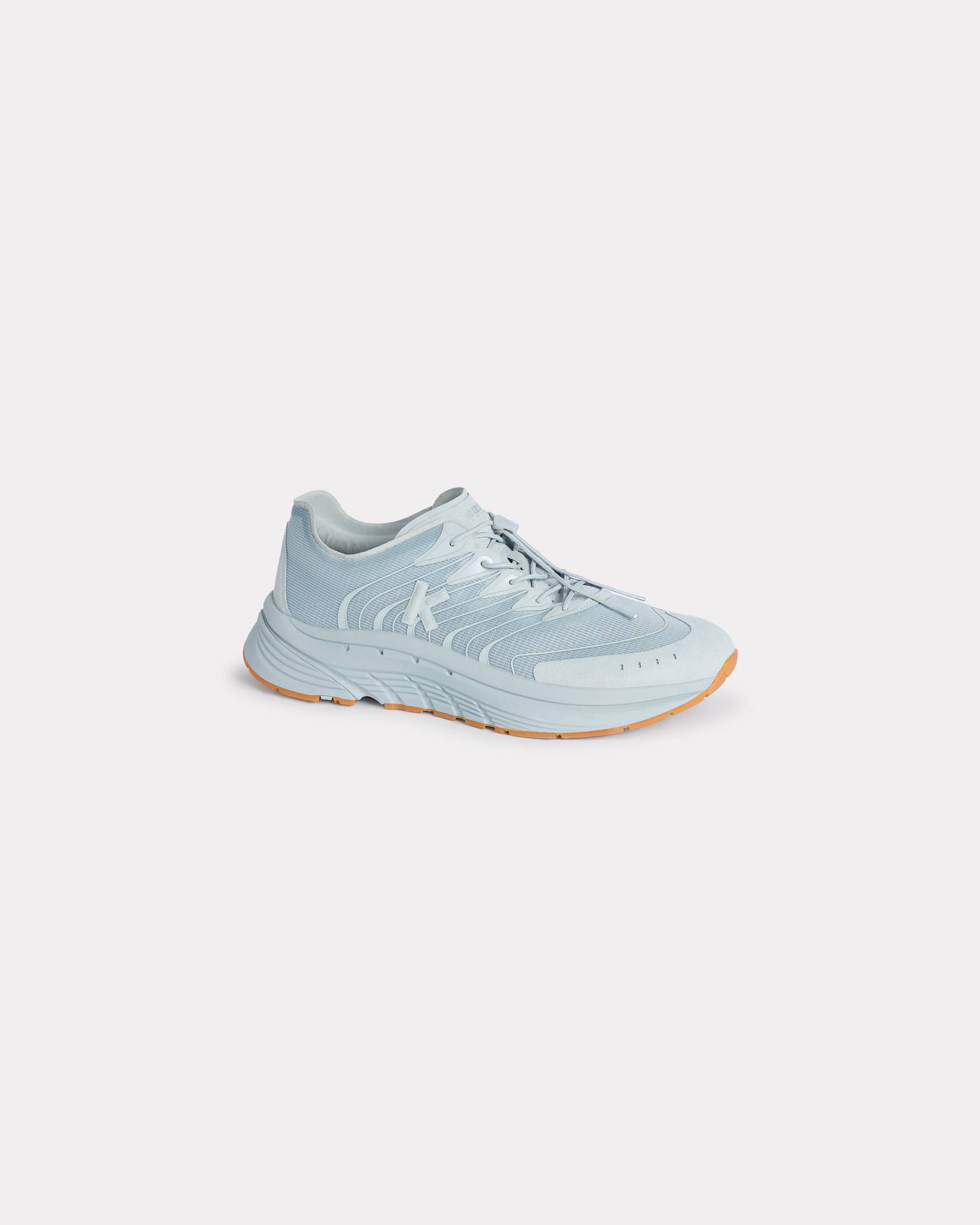 KENZO 'Kenzo-pace 2.0' Trainers In Micro Suede Pale Grey Mens - Size 43