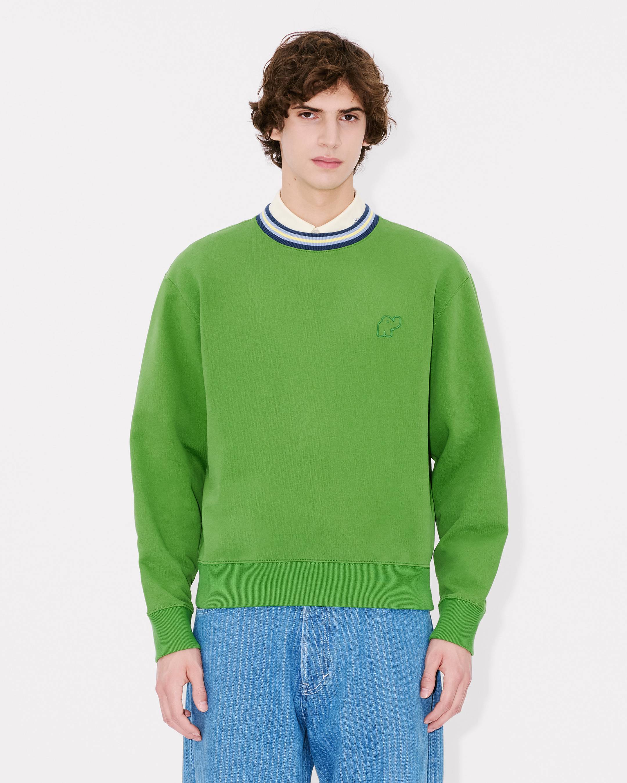 'KENZO Elephant Logo' embroidered sweatshirt cotton