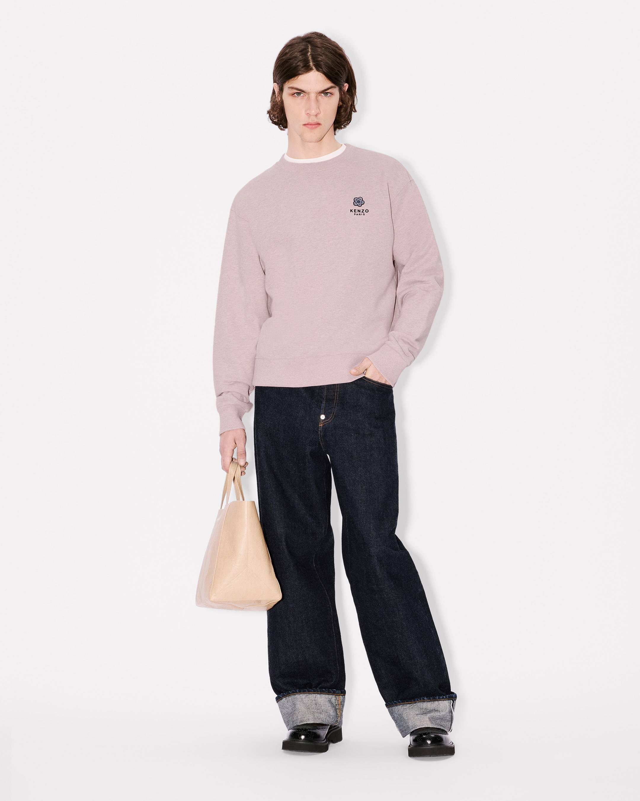 Boke Flower' embroidered sweatshirt in cotton | Men's | KENZO
