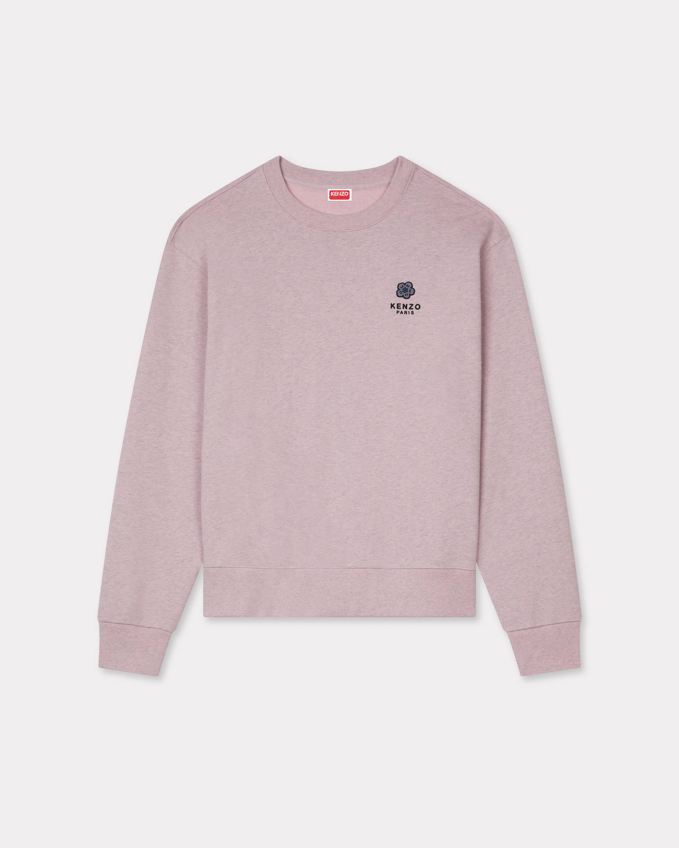 KENZO 'Boke Flower' Embroidered Sweatshirt In Cotton Pink Mens - Size Xxxl