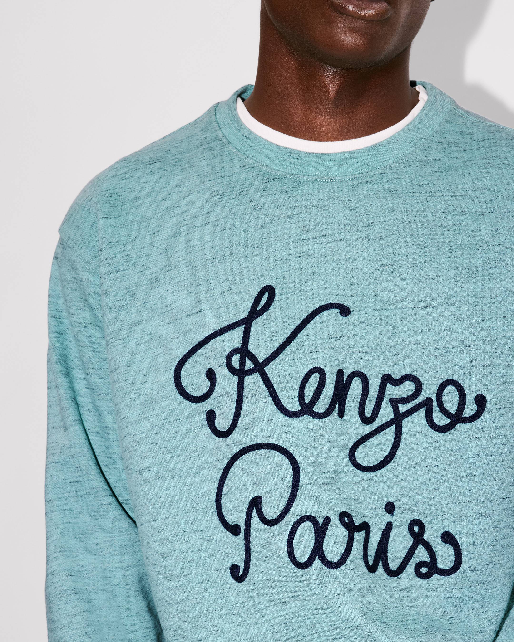 'KENZO Paris Chainstitch' embroidered sweatshirt in cotton