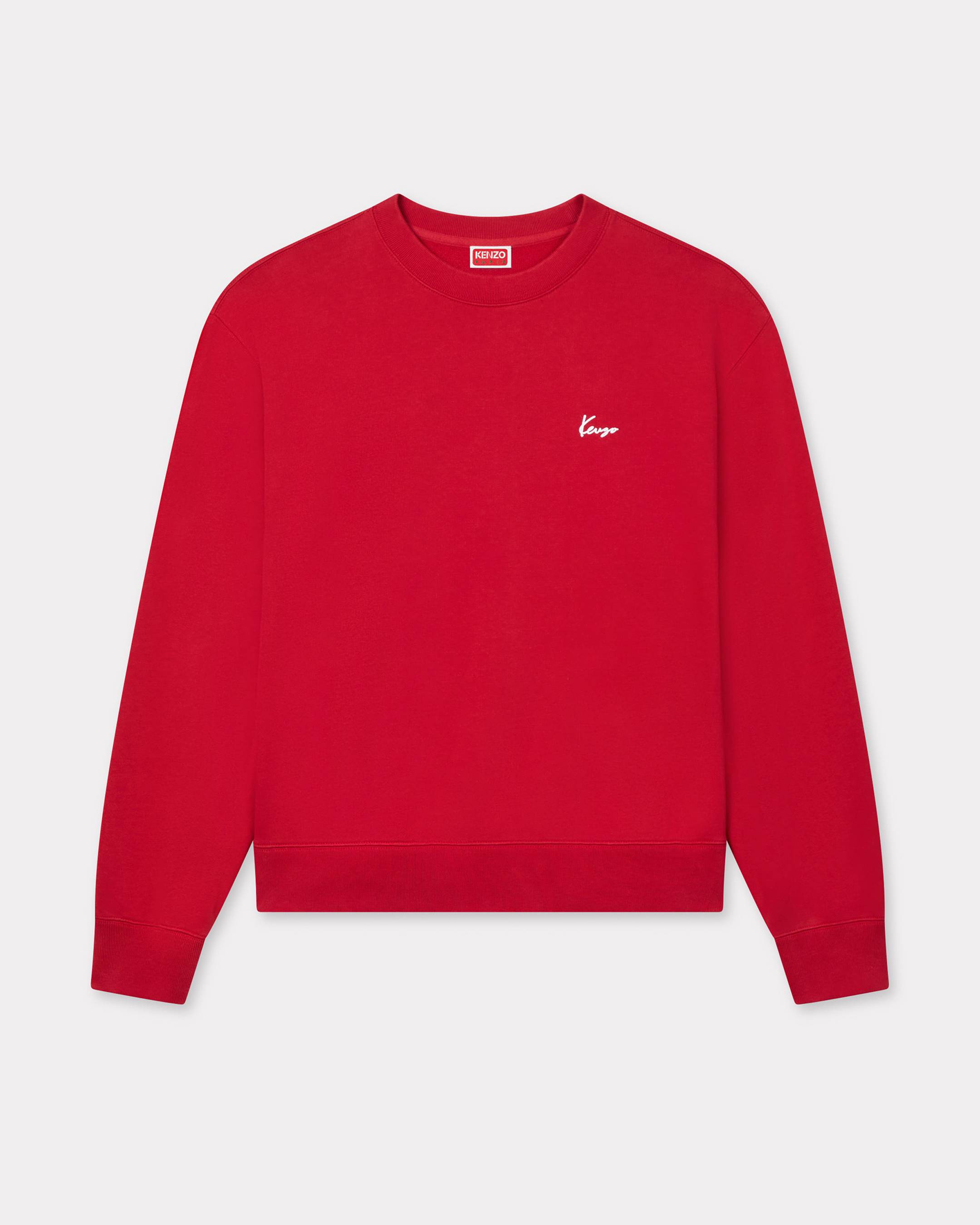 KENZO ' Archive Bouquet' Sweatshirt , Man, Carmine, Size Xxxl, Cotton