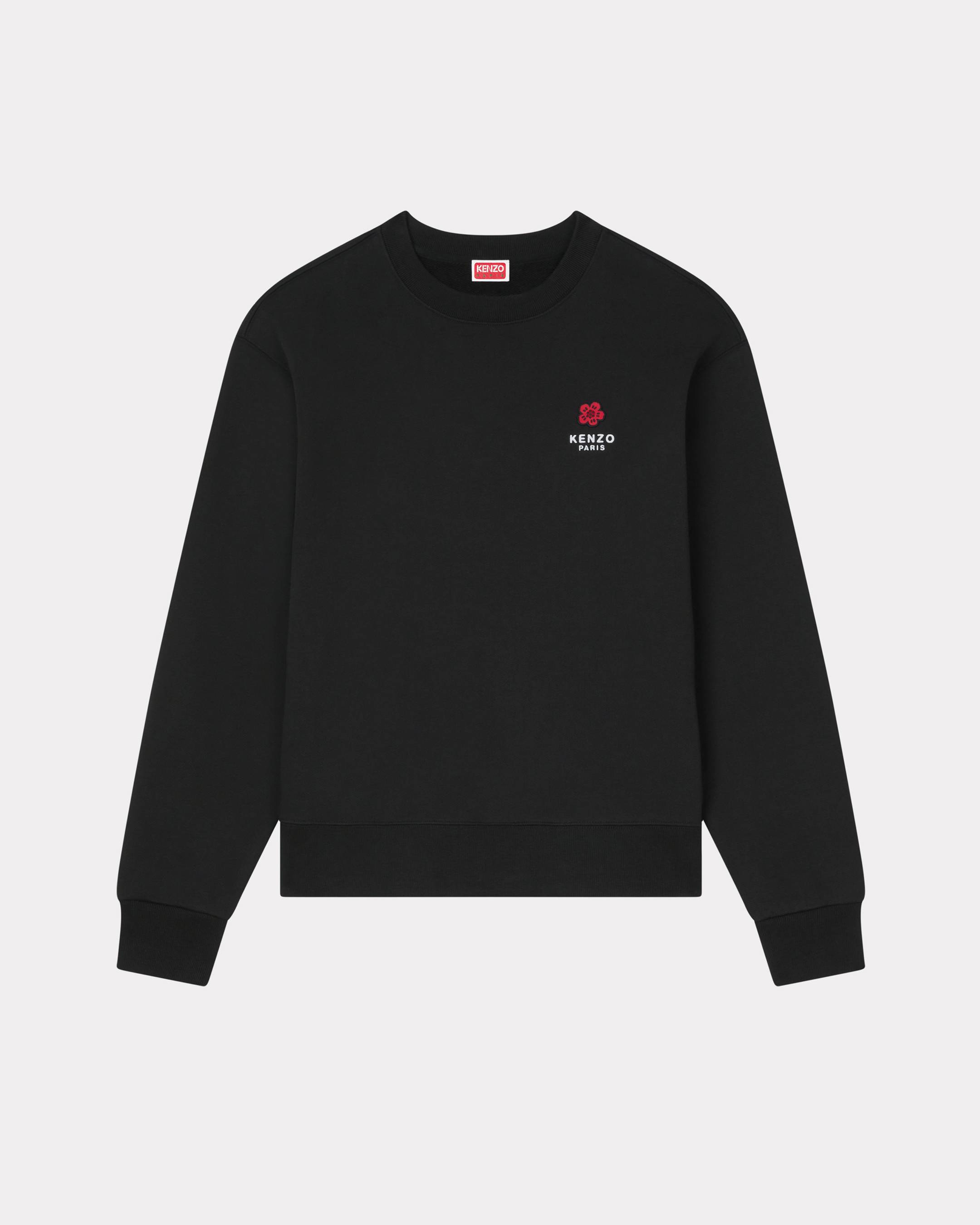 KENZO 'Boke Flower' Embroidered Sweatshirt In Cotton Black Mens - Size S