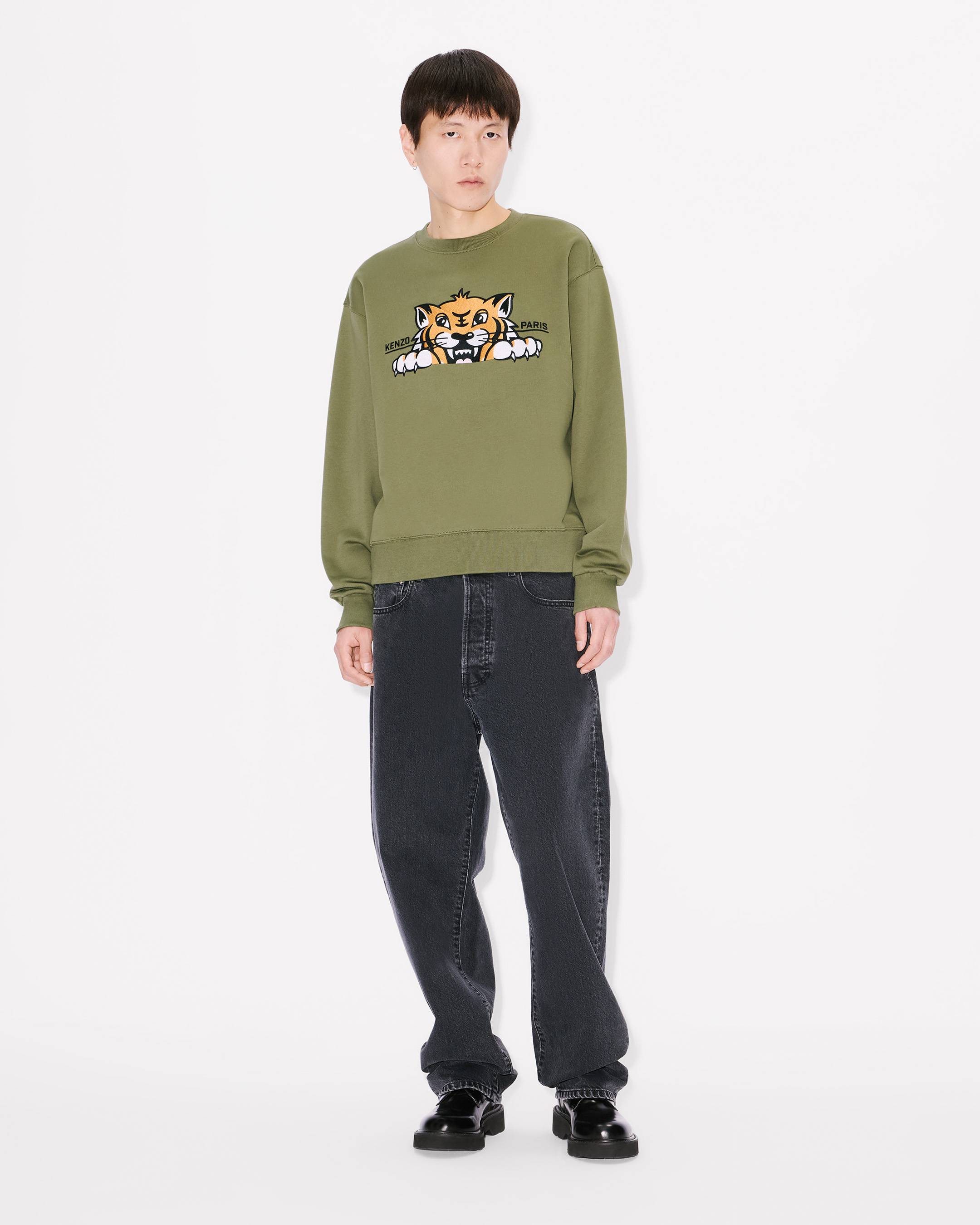 【関税&送料込】Kenzo Happy Tiger Sweatshirt KENZO Happy Tiger' embroidered sweatshirt in cotton | Men's
