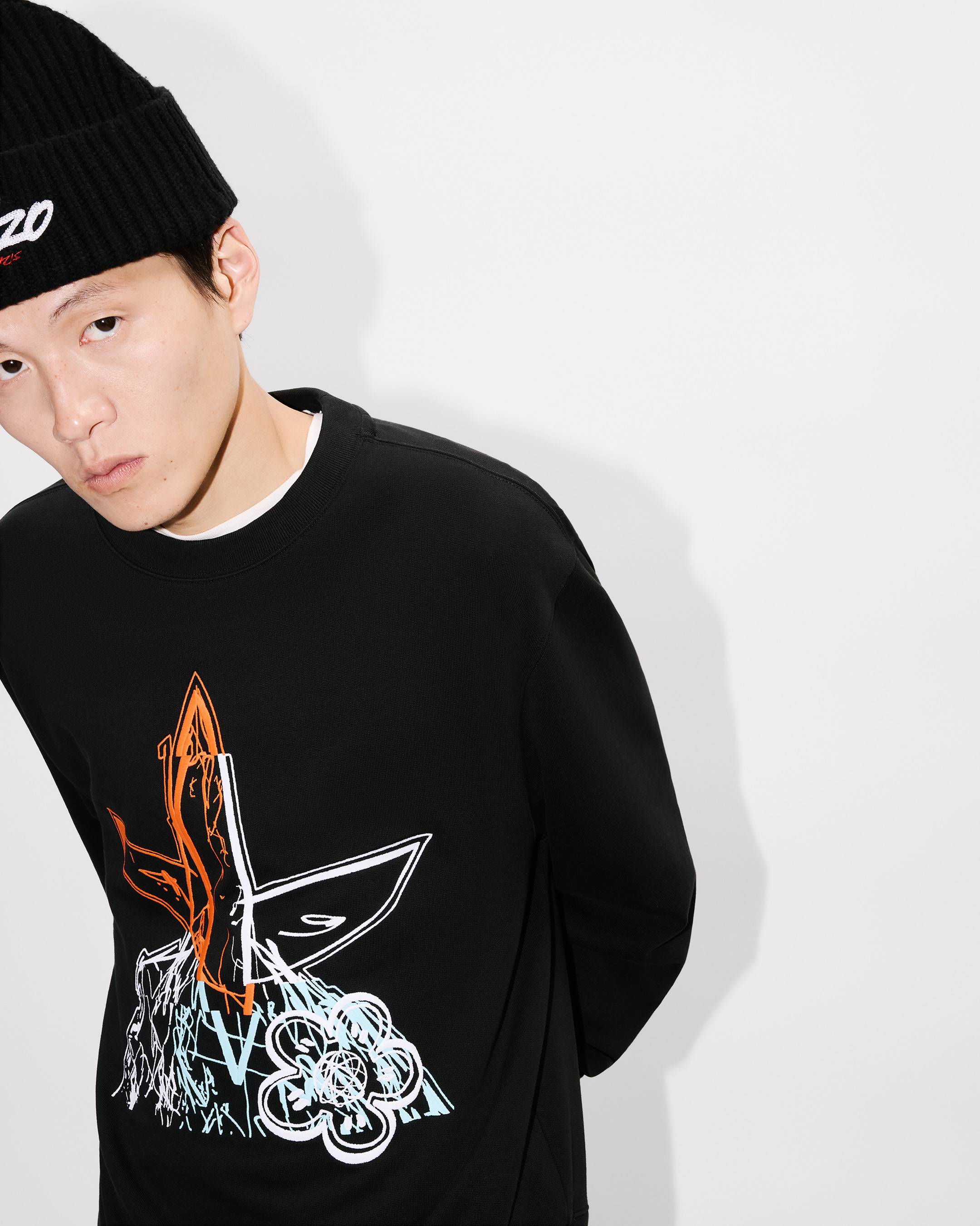 'Kenzo x Futura 2000' embroidered sweatshirt cotton