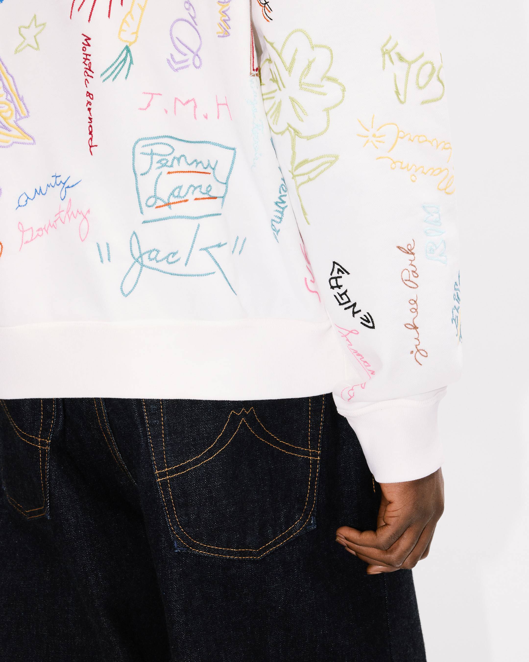'Kenzo Graduation' embroidered sweatshirt in cotton