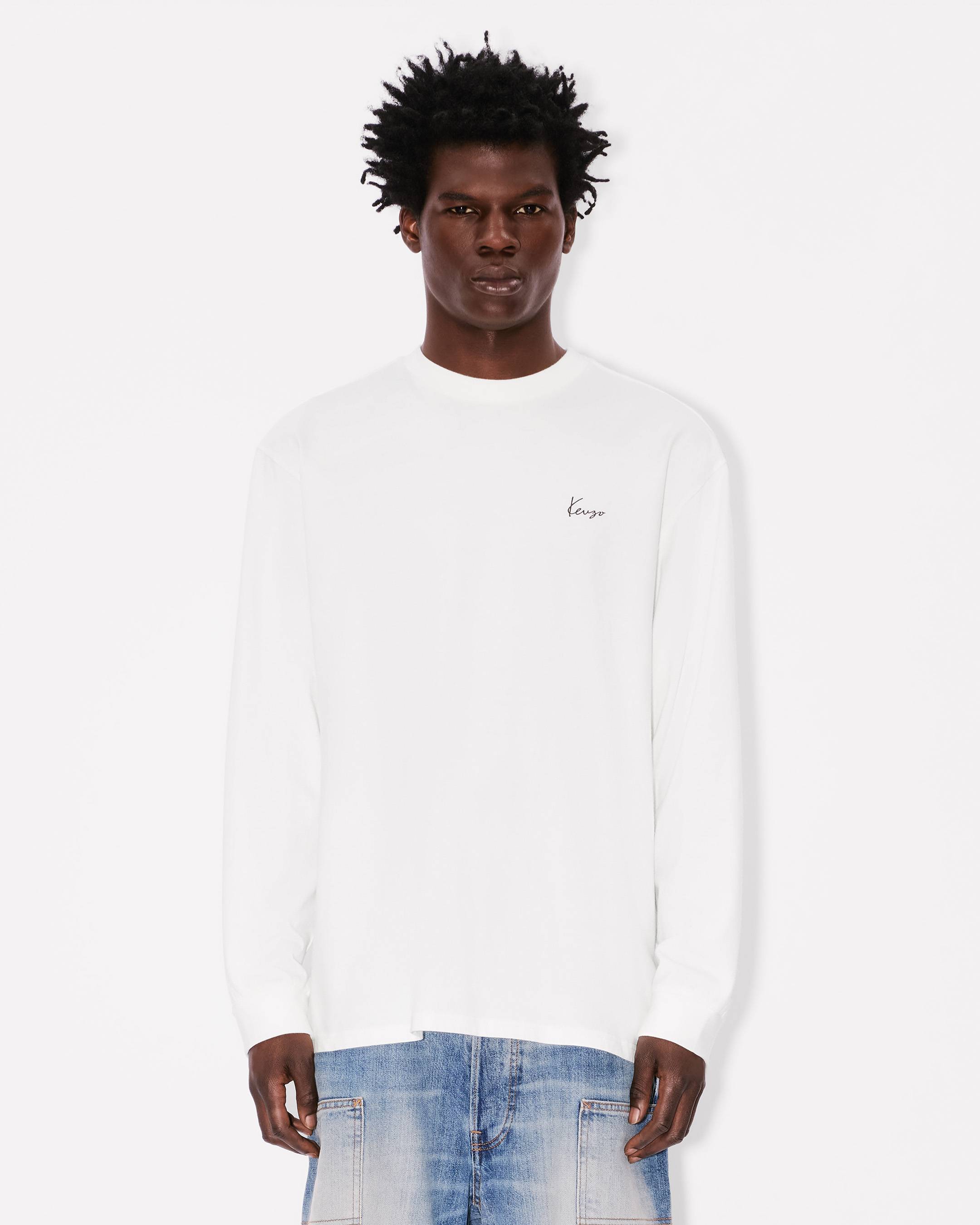 'KENZO Archive Bouquet' ロングスリーブ コットン Tシャツ