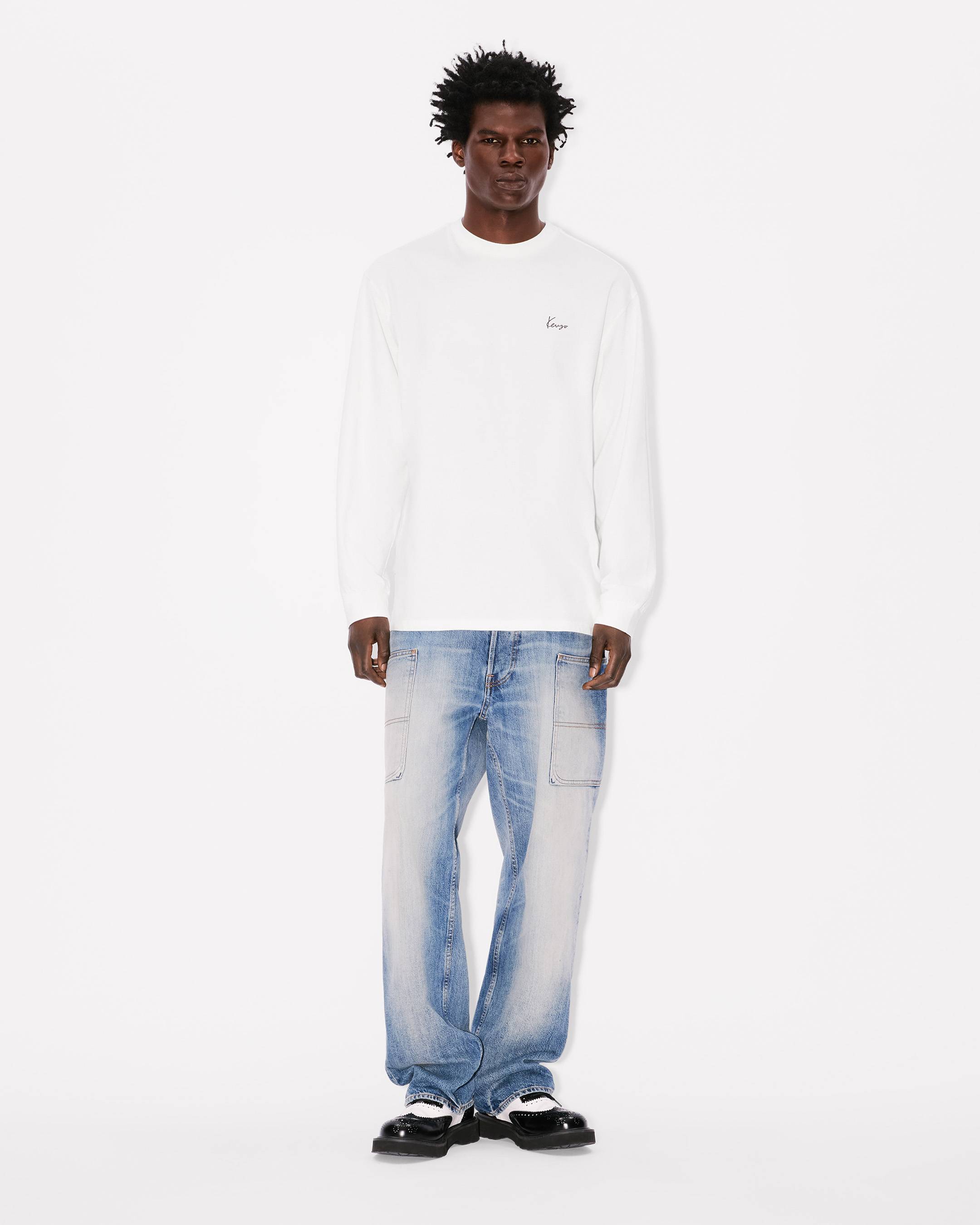 'KENZO Archive Bouquet' ロングスリーブ コットン Tシャツ