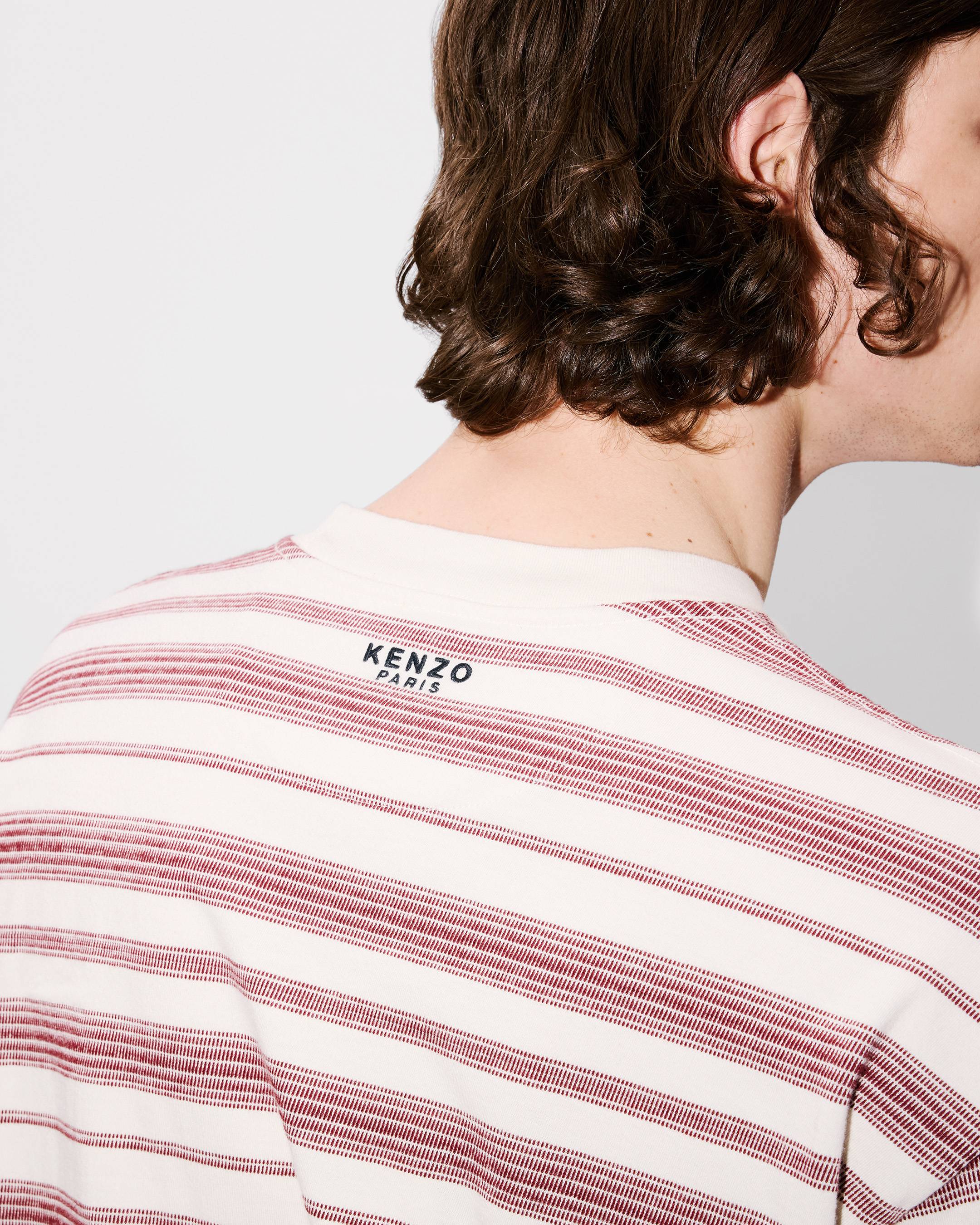Boke Flower' striped embroidered T-shirt in cotton | Men's