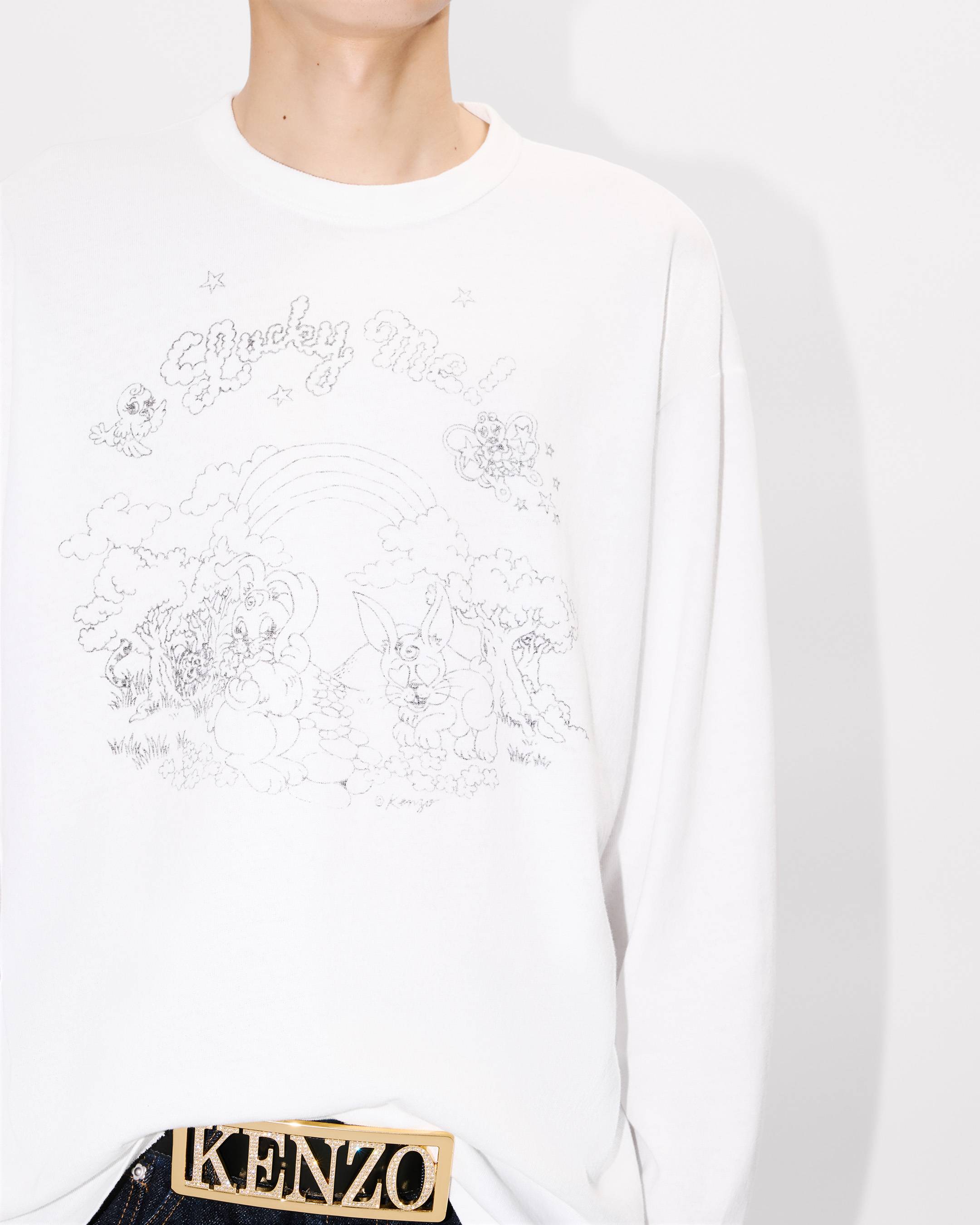 'KENZO Cartoon' coloring relax T-shirt in cotton