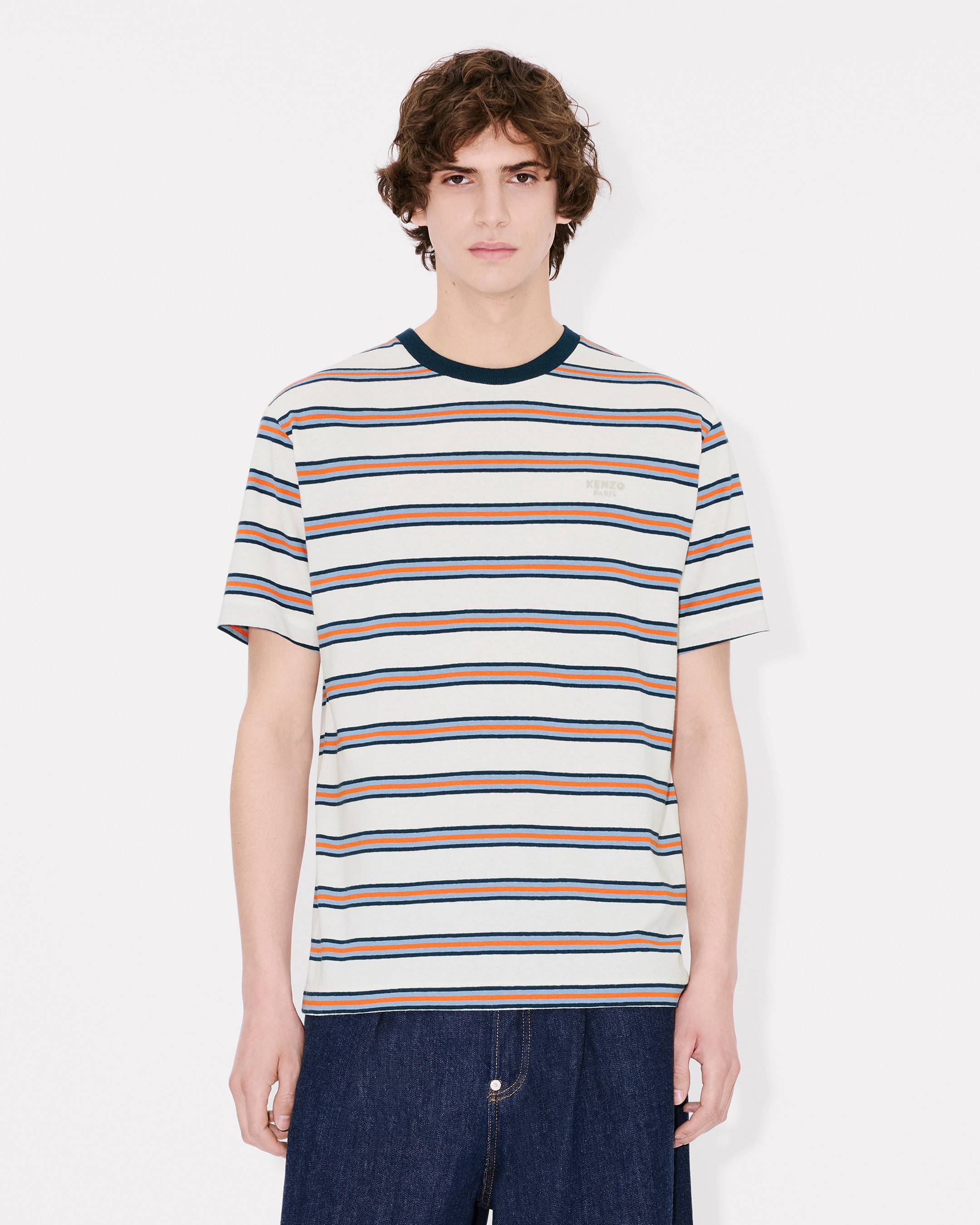 KENZO Coast Lines' embroidered T-shirt in cotton linen